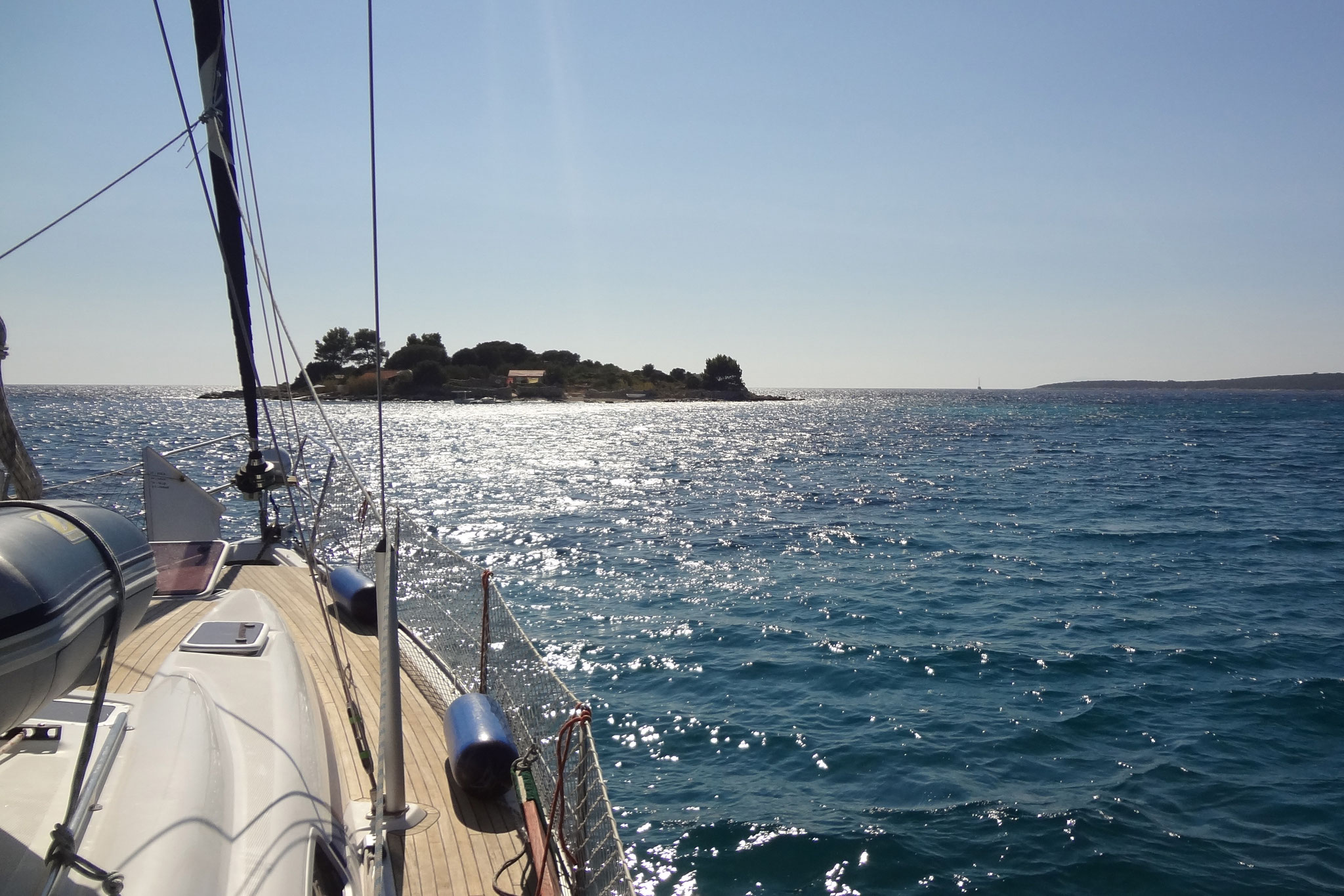 Kleine Ankerbucht Gradina vor Korcula