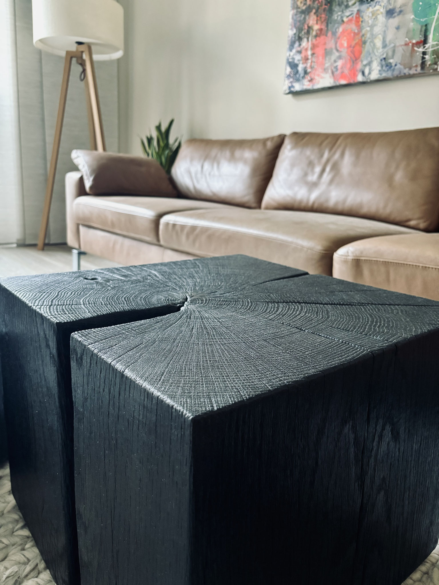Coffeetable Eiche geköhlt | Die Edelwerker