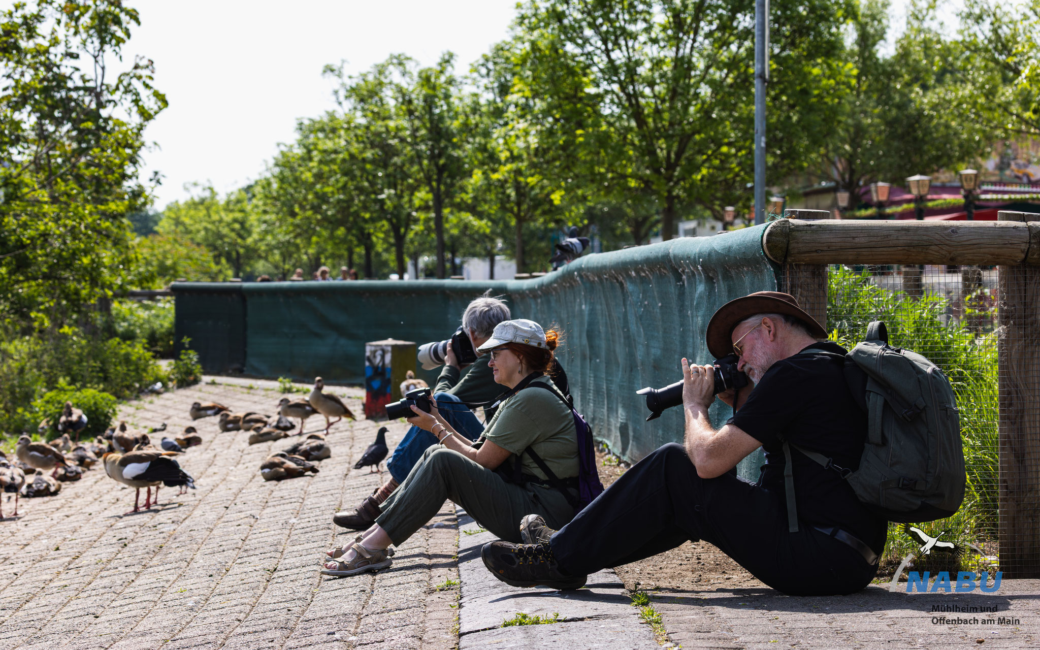 Erste Versuche am Mainufer. Foto: Thomas Below