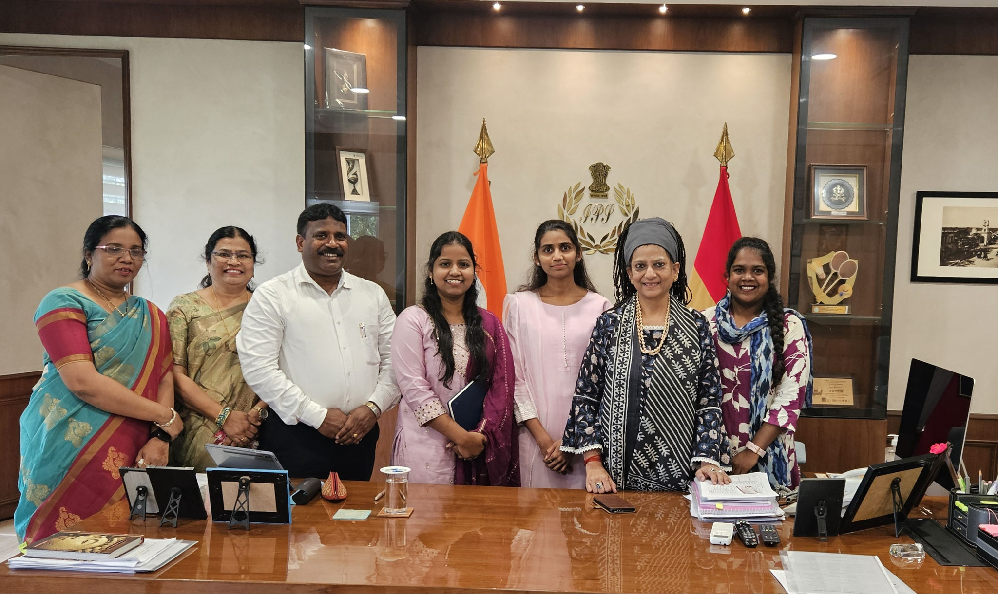 CMM team with Ms.Charu Sinha.,I.P.S., Adl.DGP,CID, Bharosha,She Teams, Women Safety Wing,Govt.of Telangana
