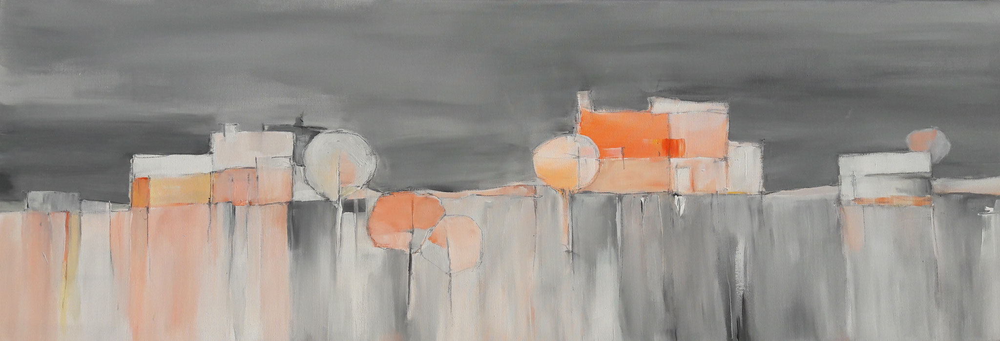 "Abendrot" - 2018 - 120 x 40 
