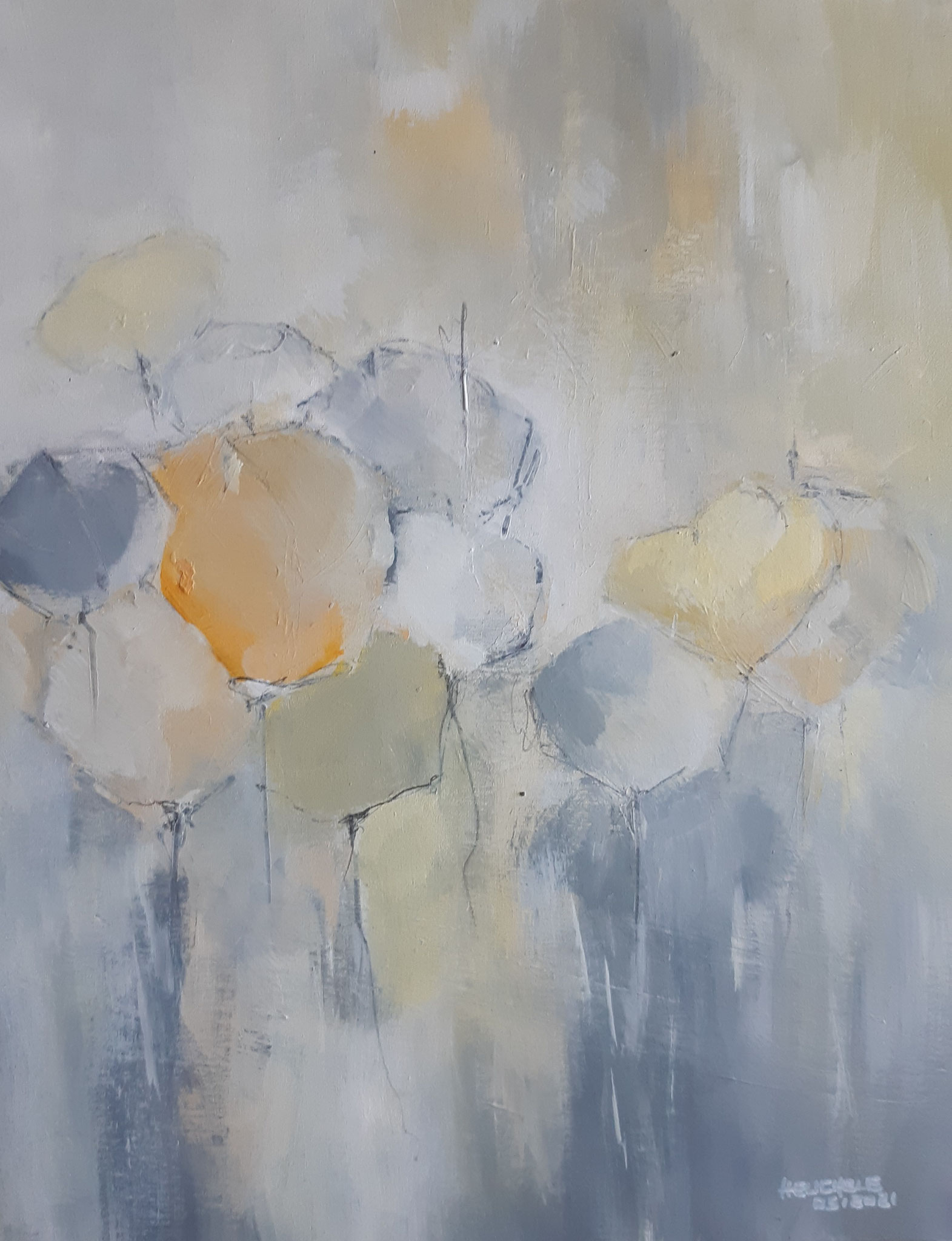 Orange Flower 40 x 50