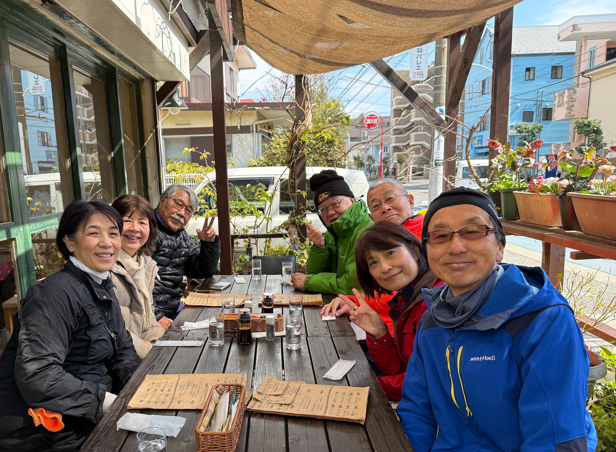 「たさき」でメンバー合流してランチ