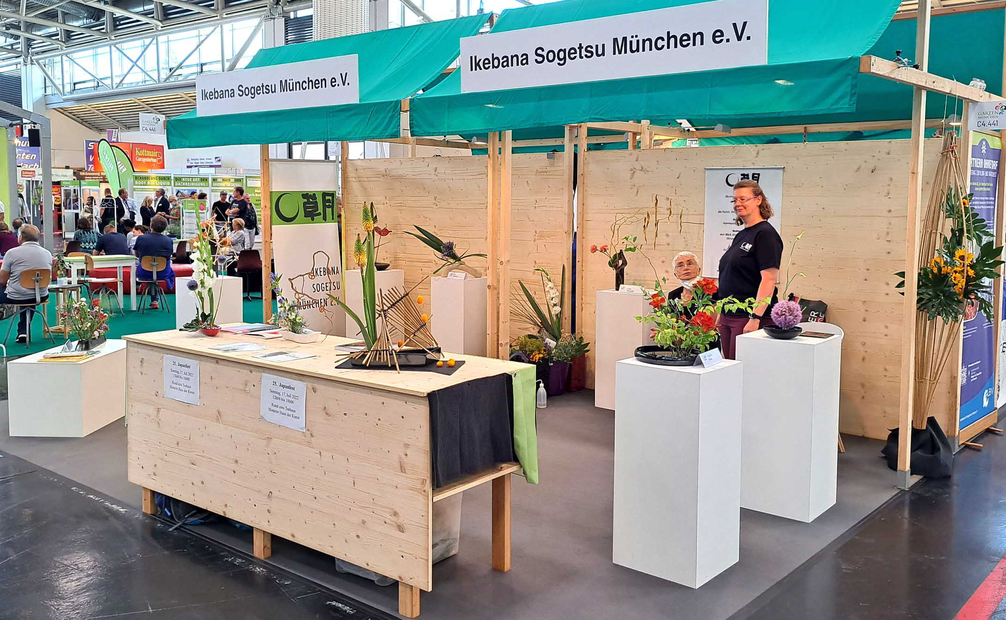 IkebanaAusstellung Garten 2022, Messe München Halle C4.446, 6.10