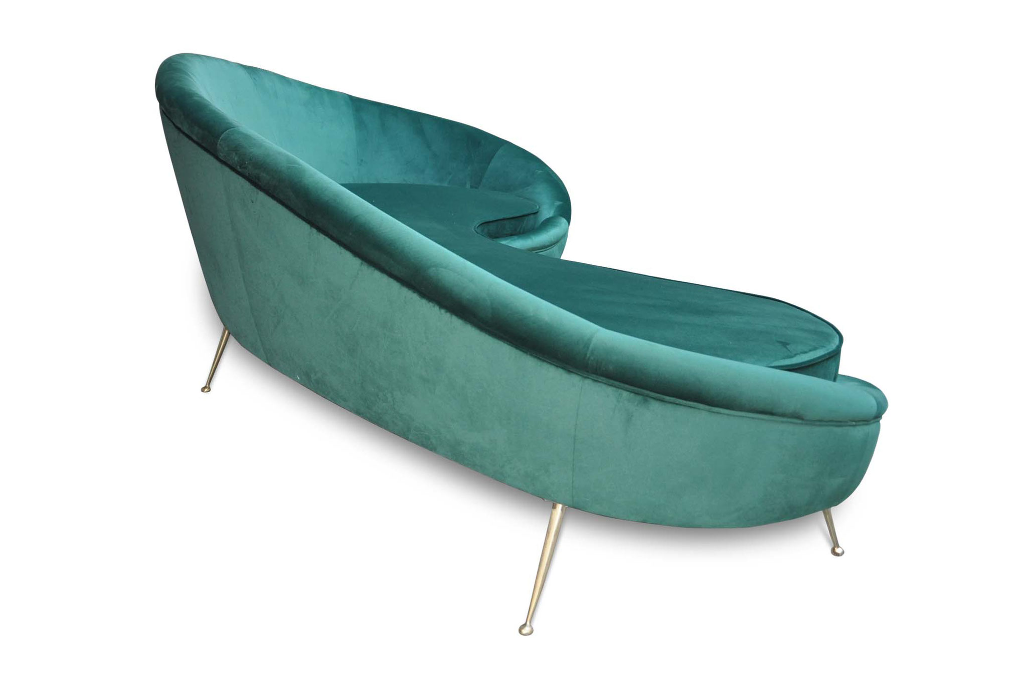 Ico Parisi mid century curved sofa miami