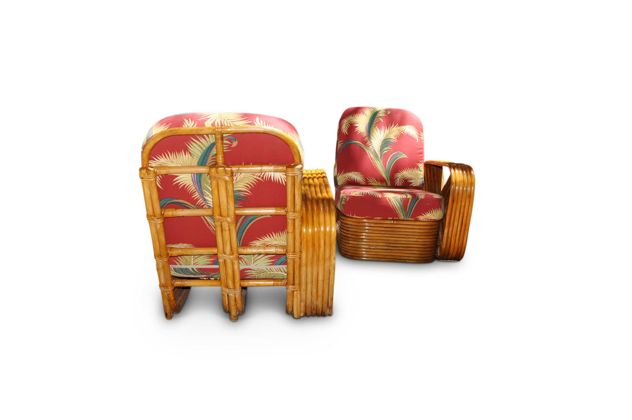 vintage rattan chair paul frankl