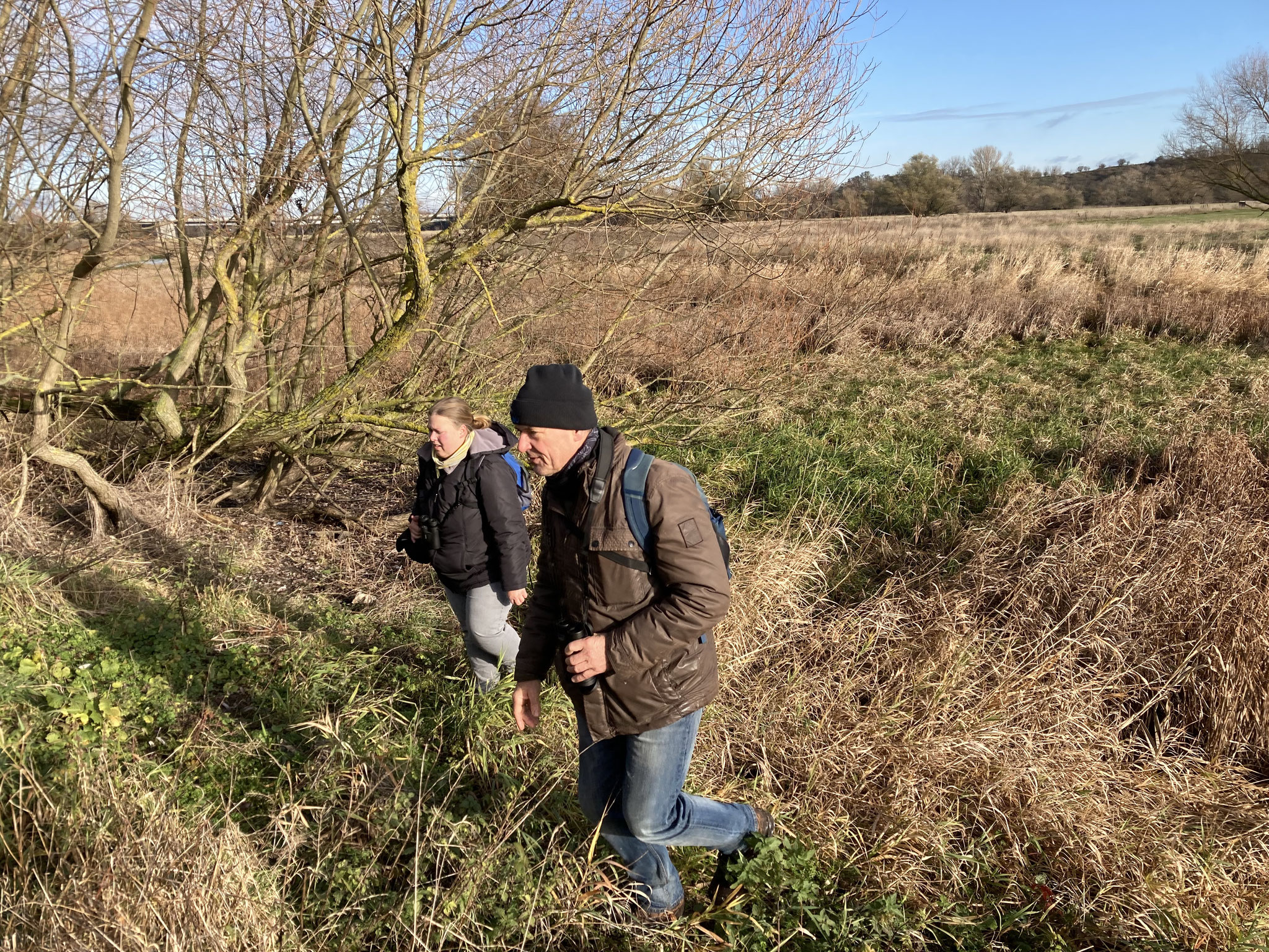 Querung eines Altwasserarms am Hammerswerder; Foto: Michael Wetzel