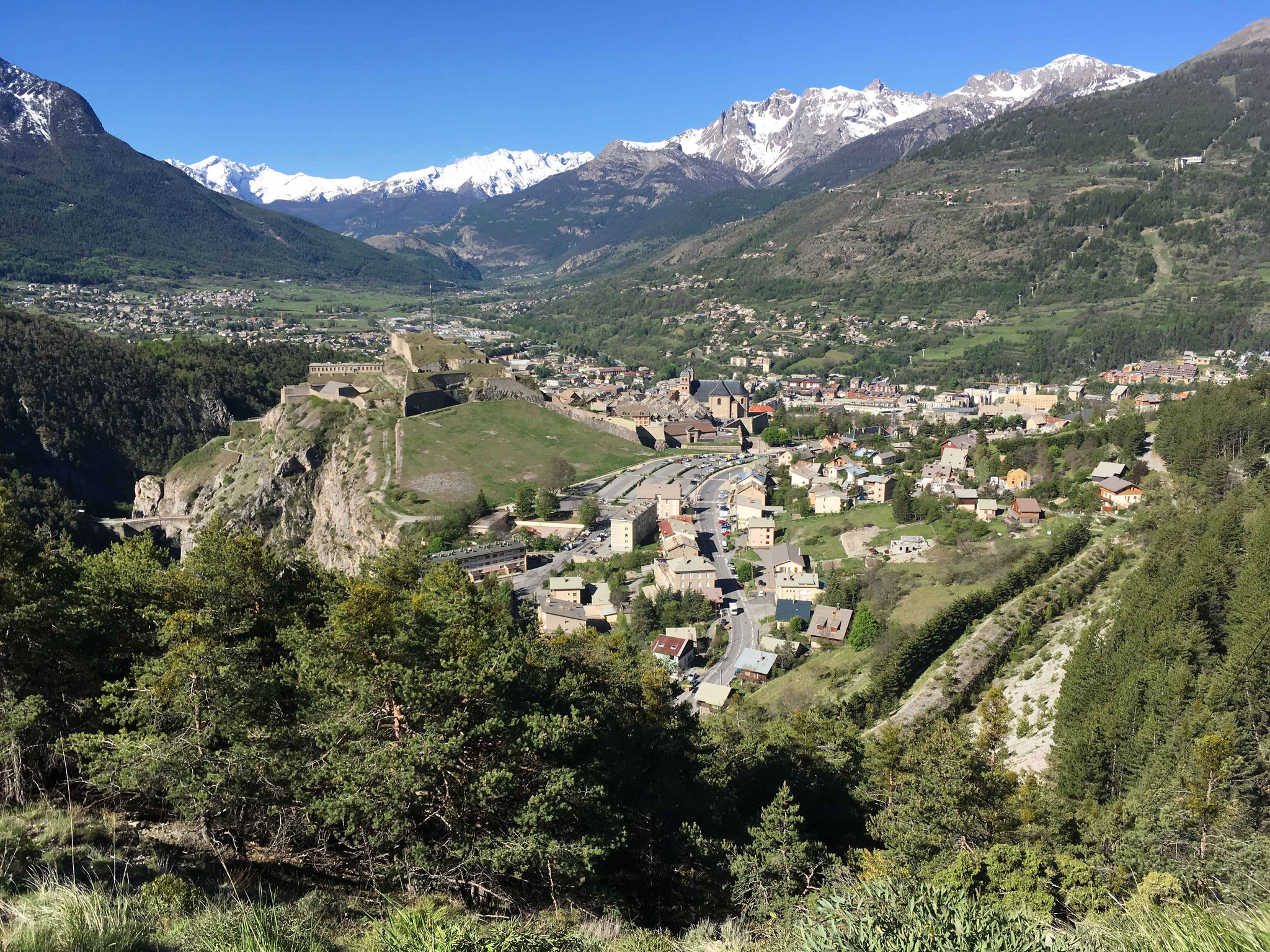 mai 2017 Briançon vu du Chemin des Fontaines