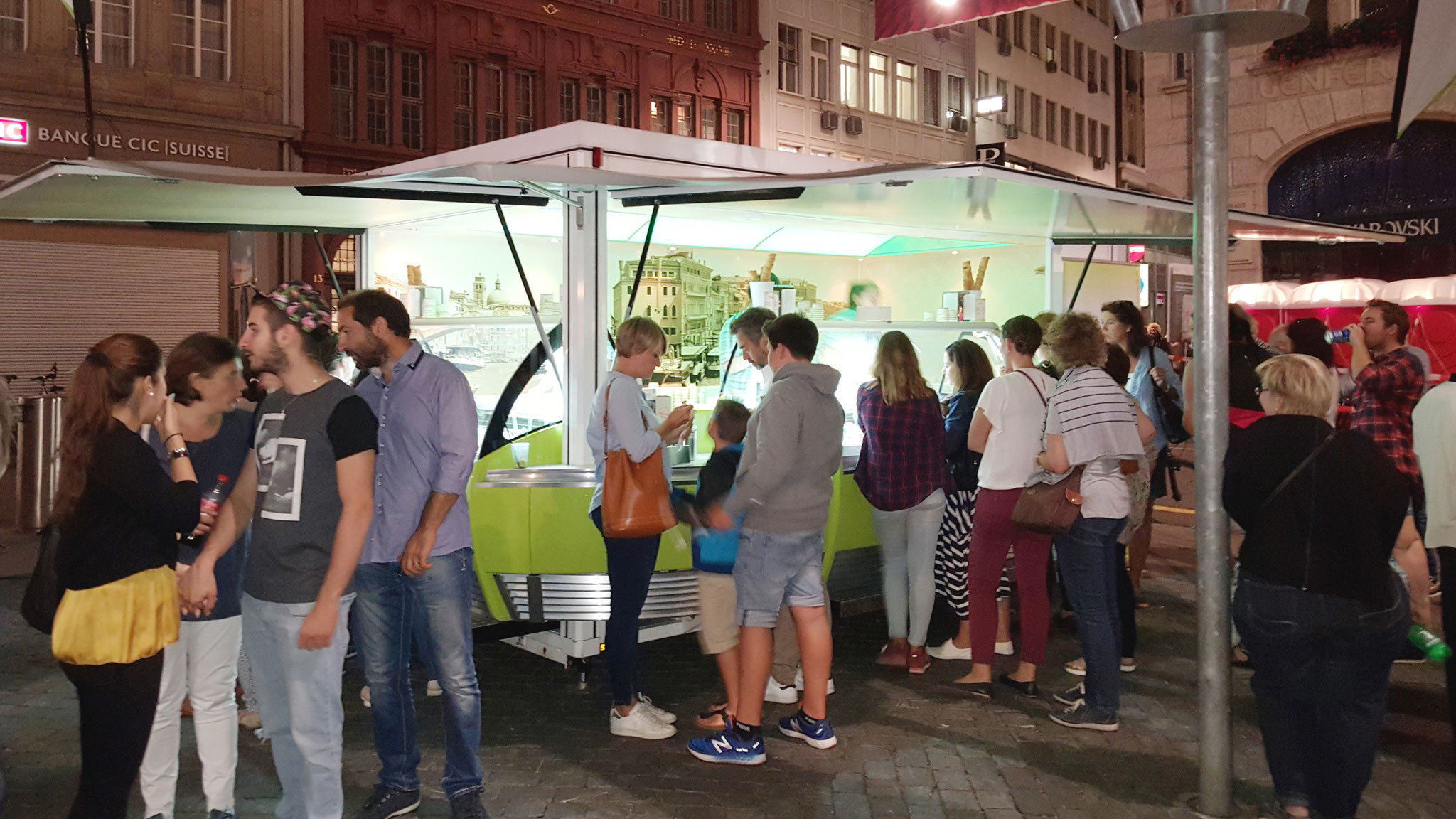 Die Rollende Gelateria an der Veranstaltung