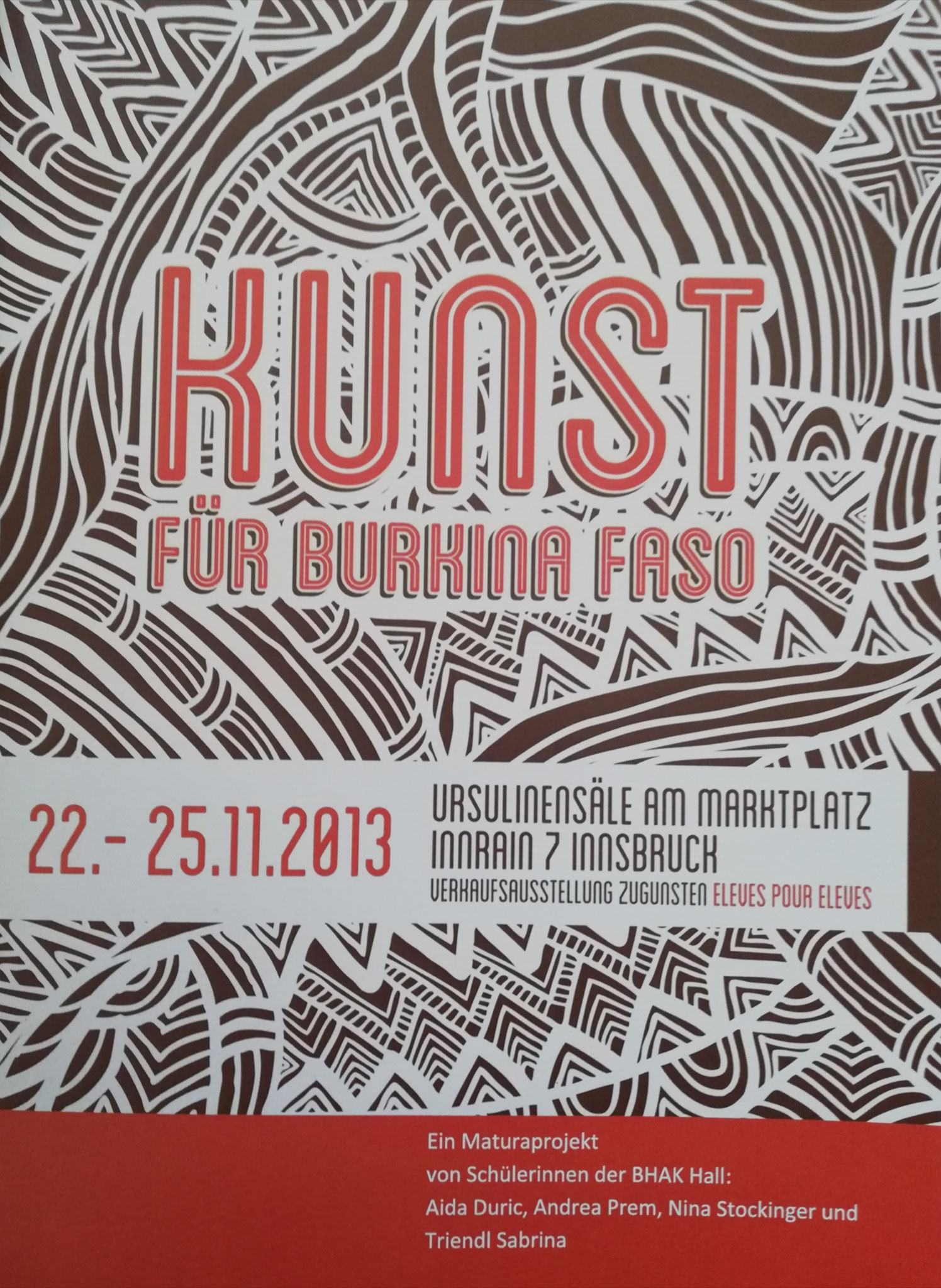 Kunst für Burkina Faso 2013