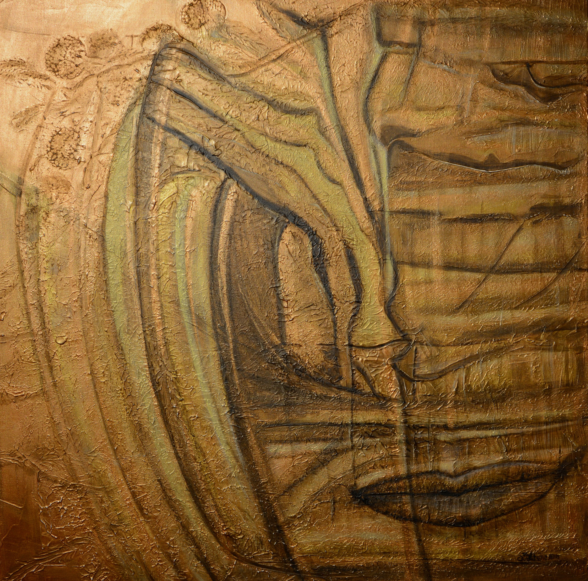 Blind, Acryl auf Leinwand, Mixed Media, 80/80, 2016
