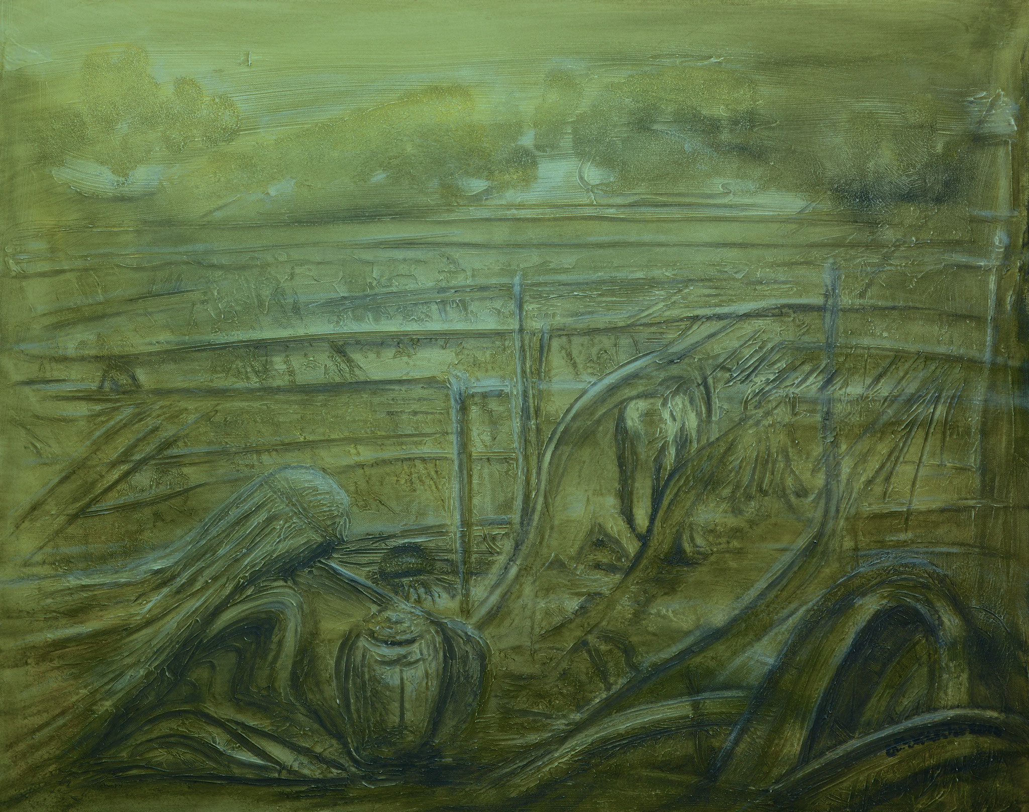 Kostbar, Acryl auf Leinwand, Mixed Media, 100/80cm, 2016