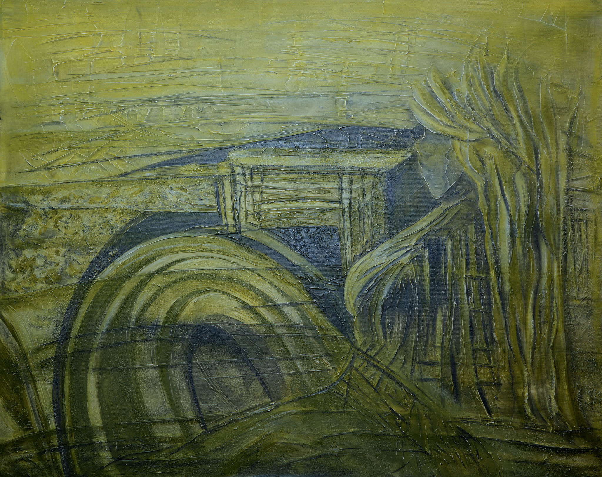 Versuchung, Acryl auf Leinwand, Mixed Media, 100/80cm,2016