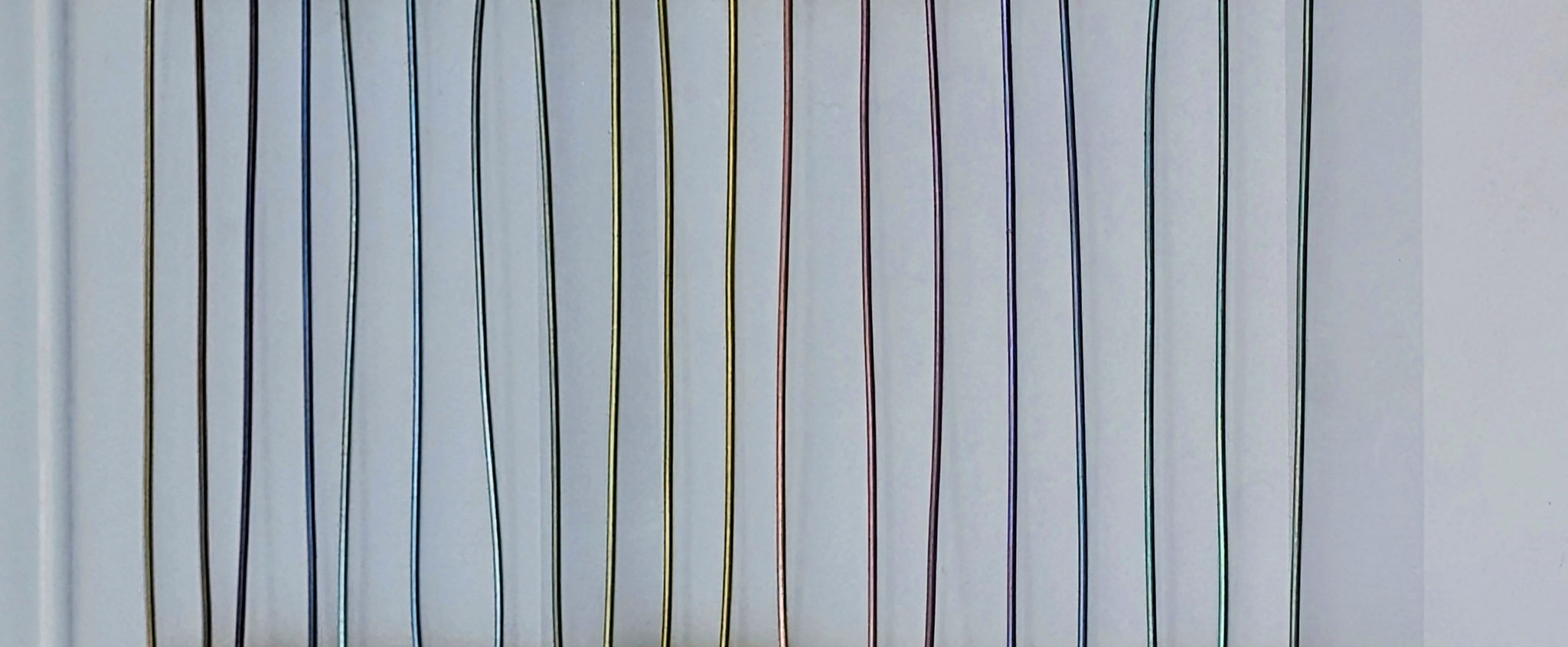 mögliche Farben auf einem 0,8mm Titandraht