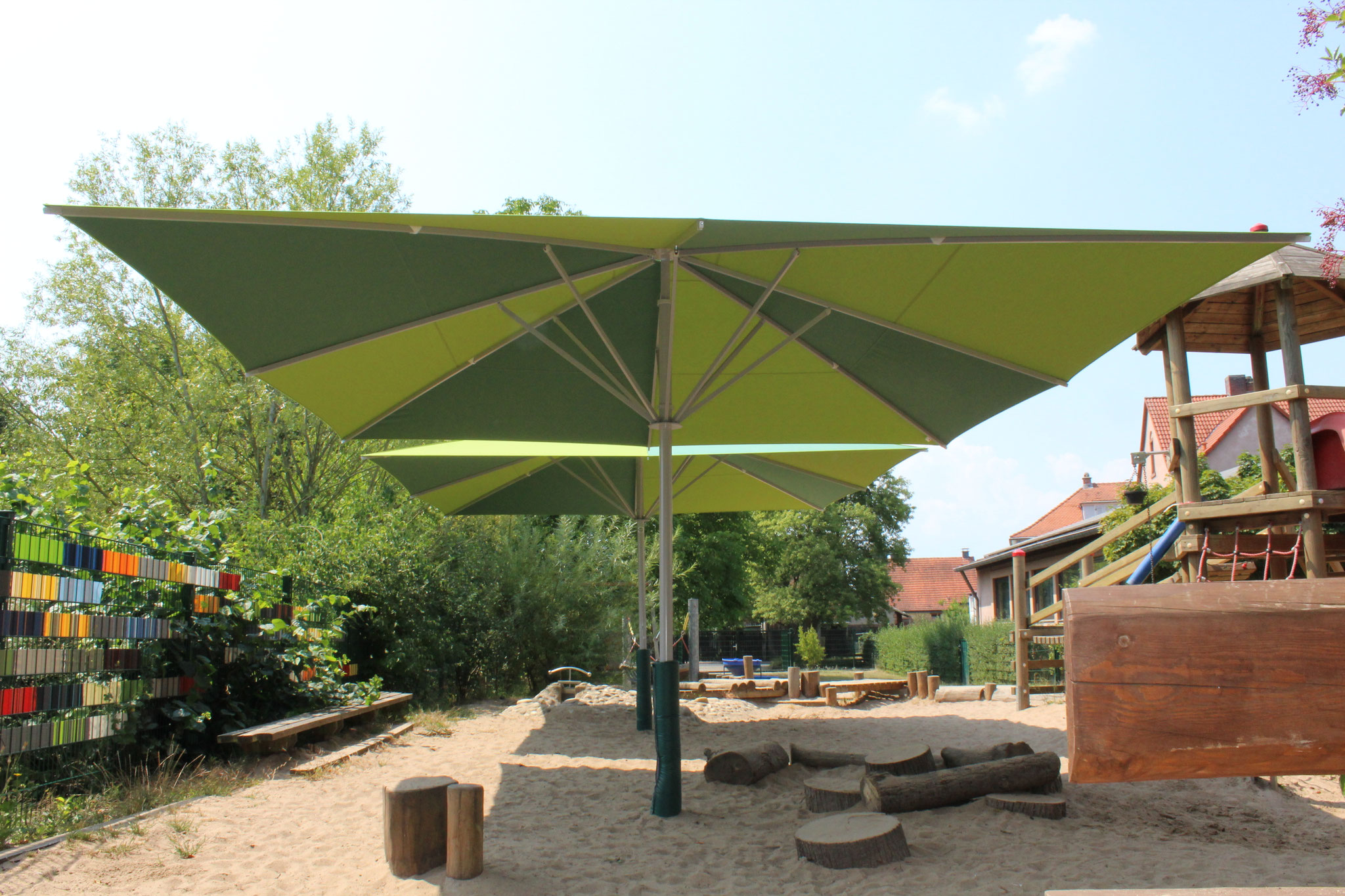 may Sonnenschirme Kindergarten Erlensee - FINK Sonnenschirme may