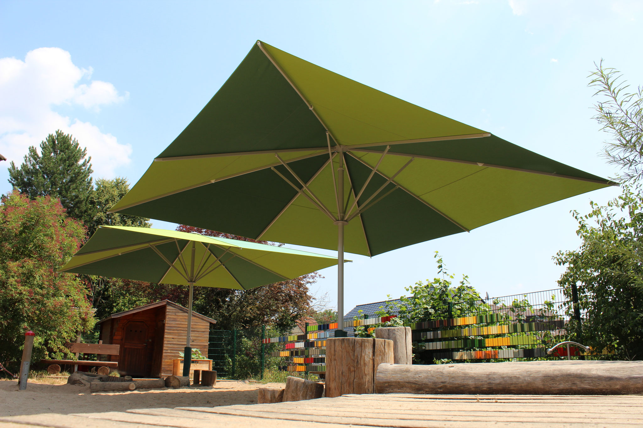 may Sonnenschirme Kindergarten Erlensee - FINK Sonnenschirme may