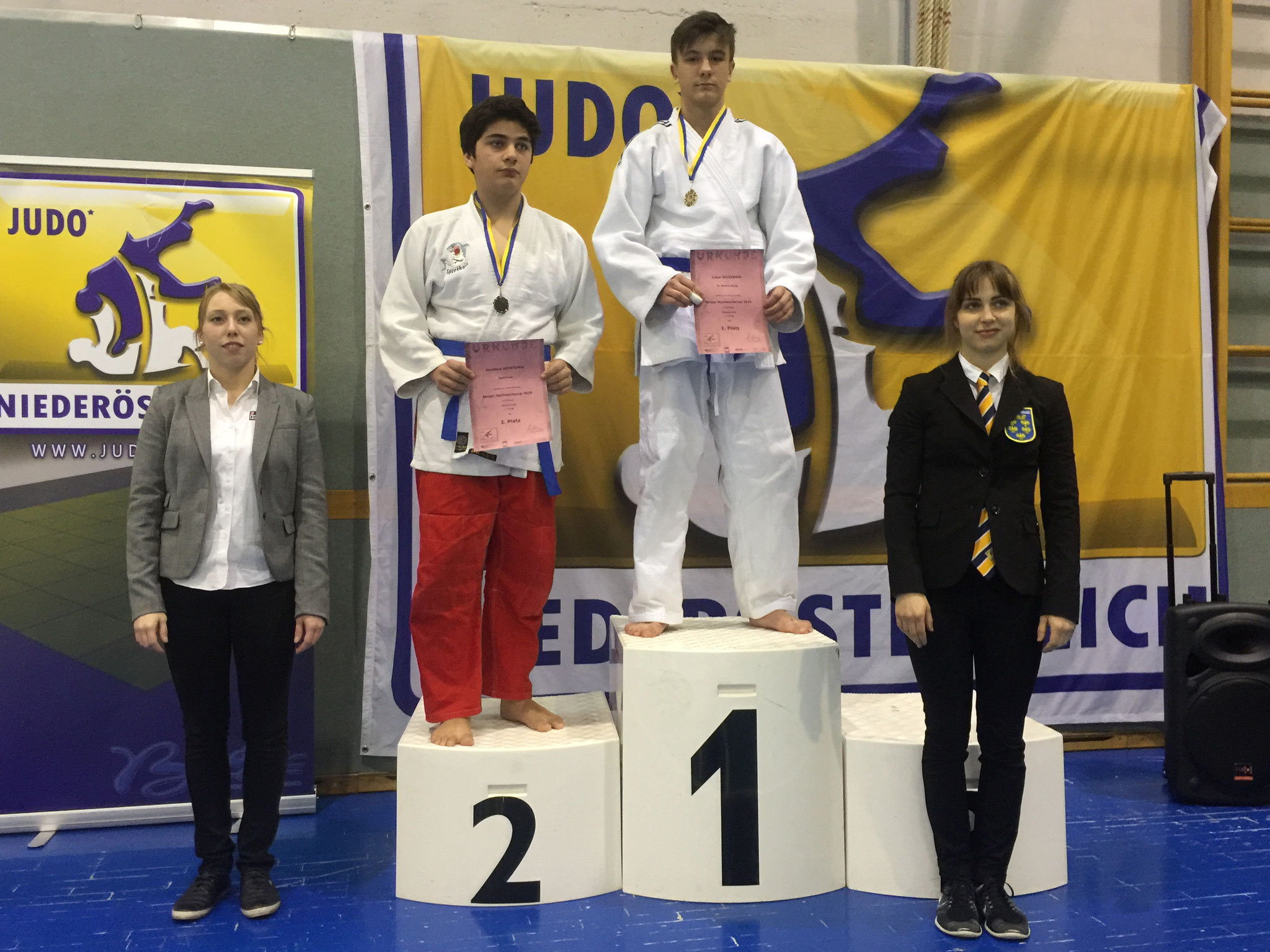 1. Platz für Julian Riedinger U16/73+