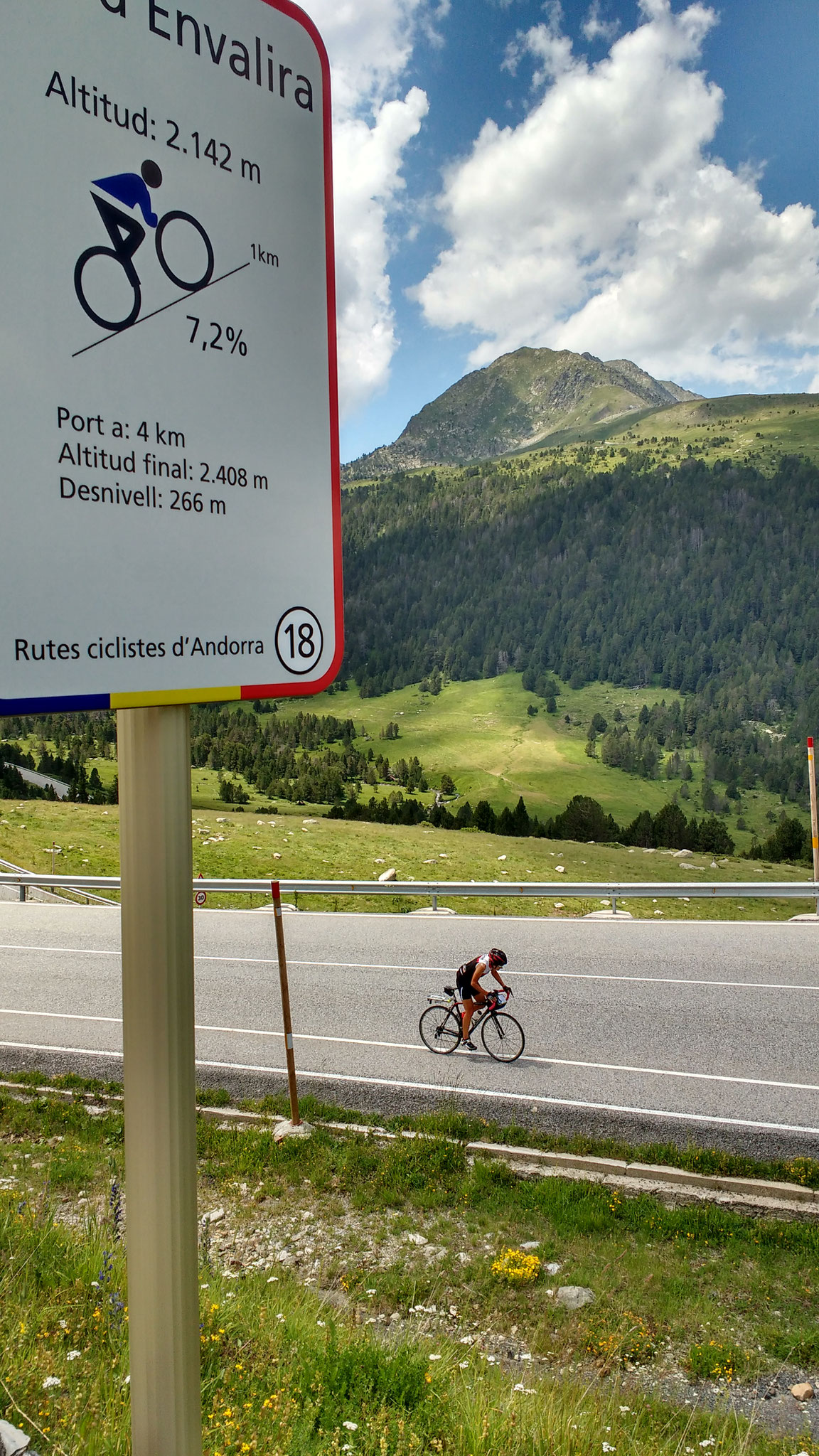 Onderweg naar de Port d'Envalira (dak van de TRANSPyrenëen 2408m)