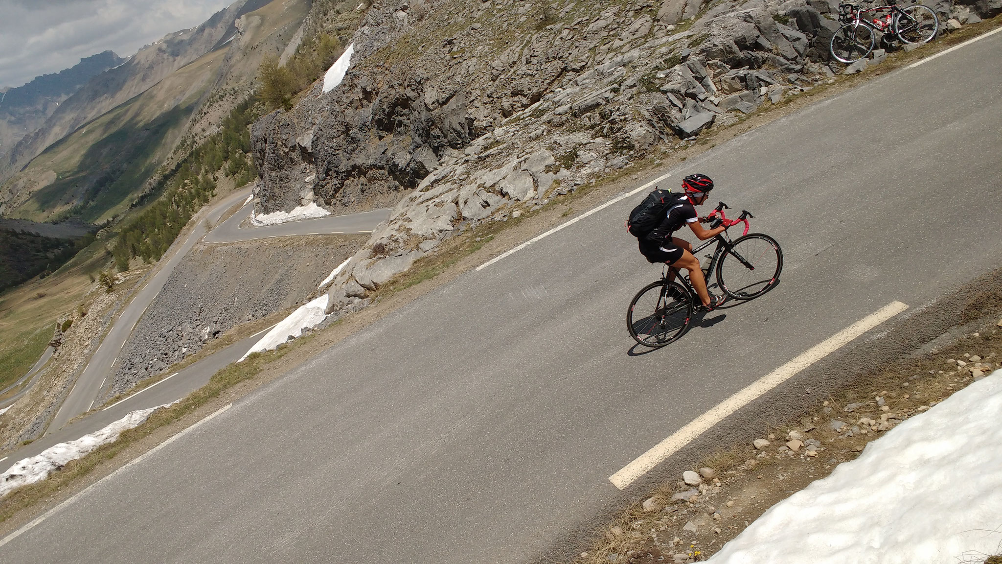 Beklimming naar Col de la Bonnette - Restefond (noord)