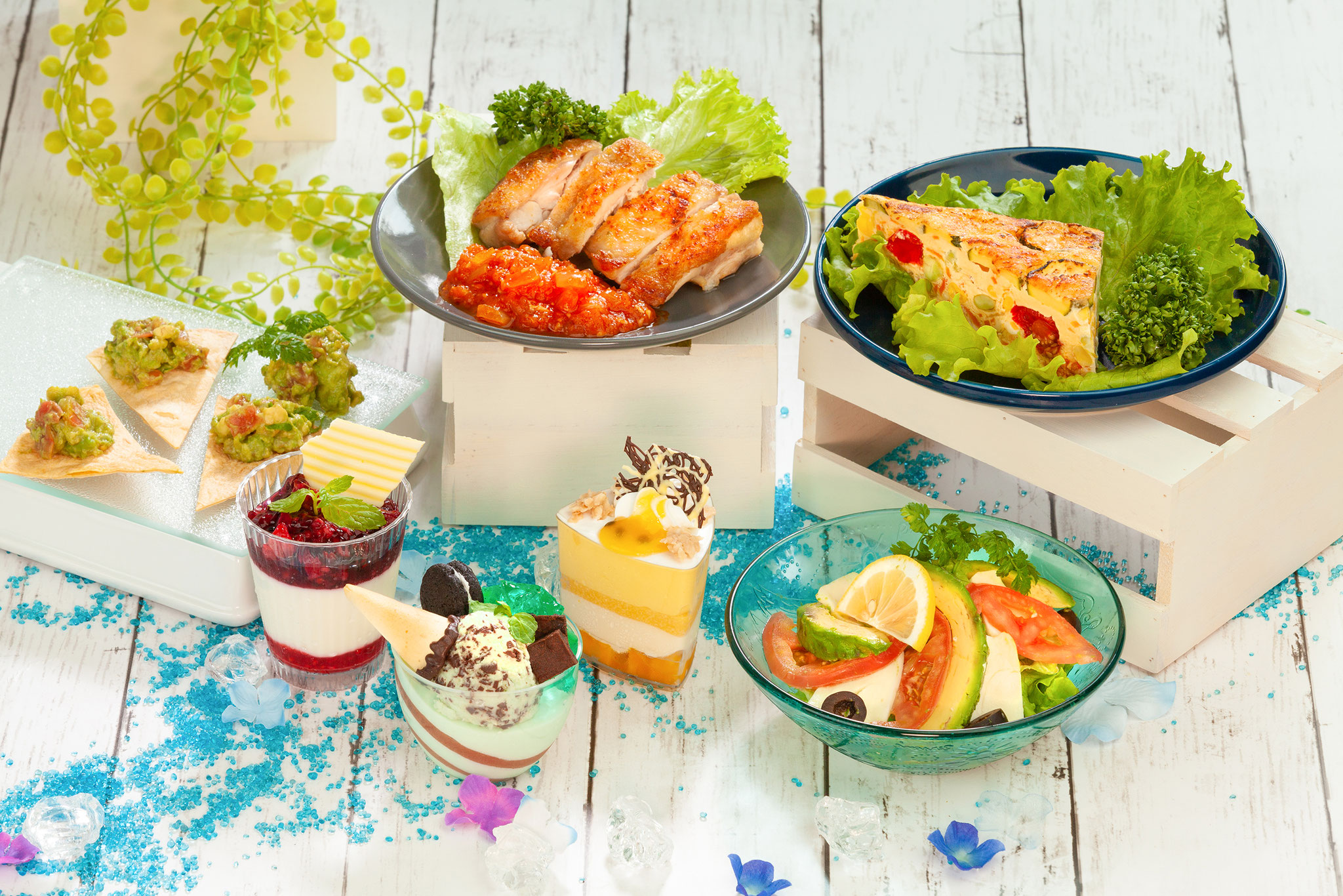 料理　コース　セット　単品　撮影