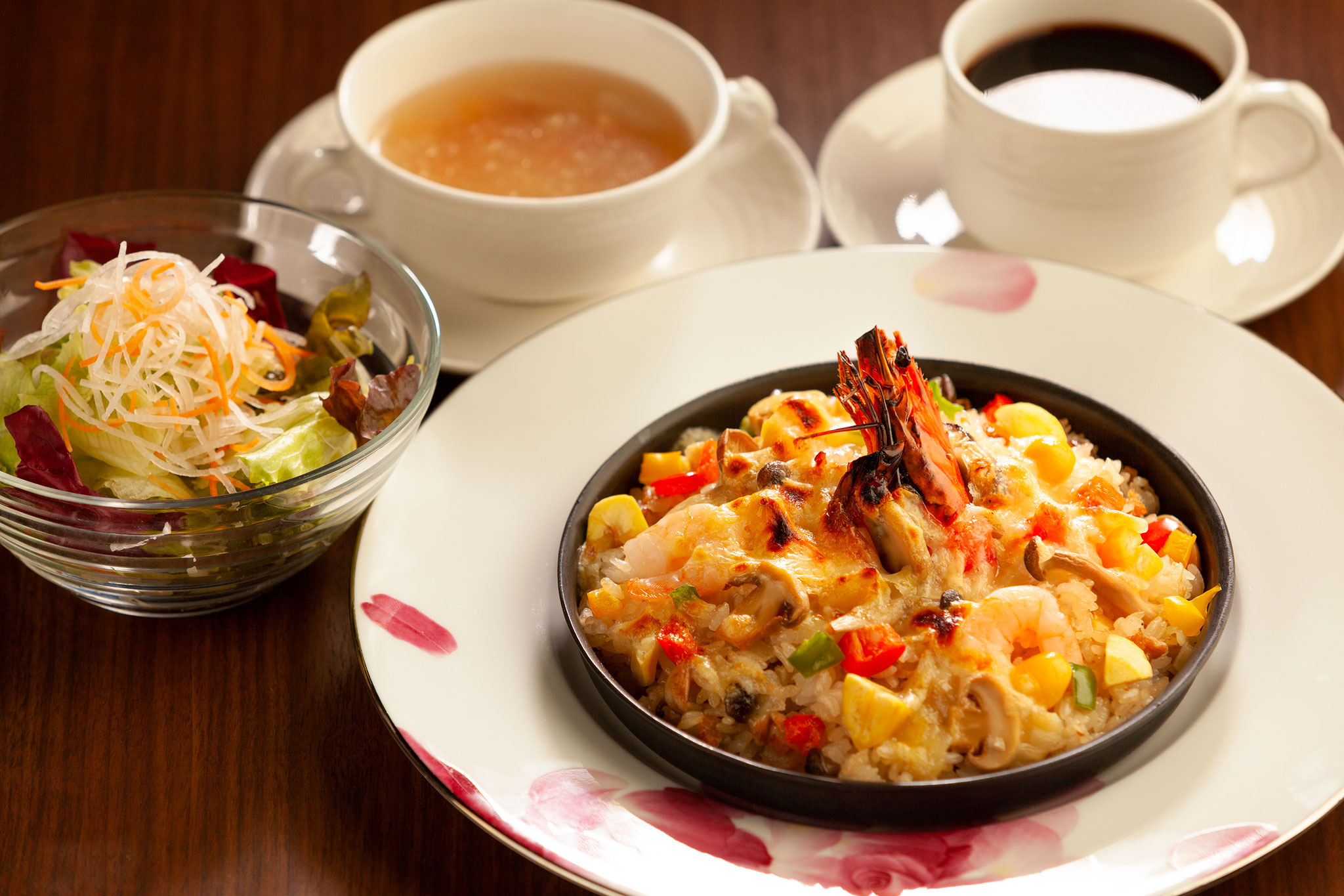 料理　コース　セット　ランチ　撮影　秋田市