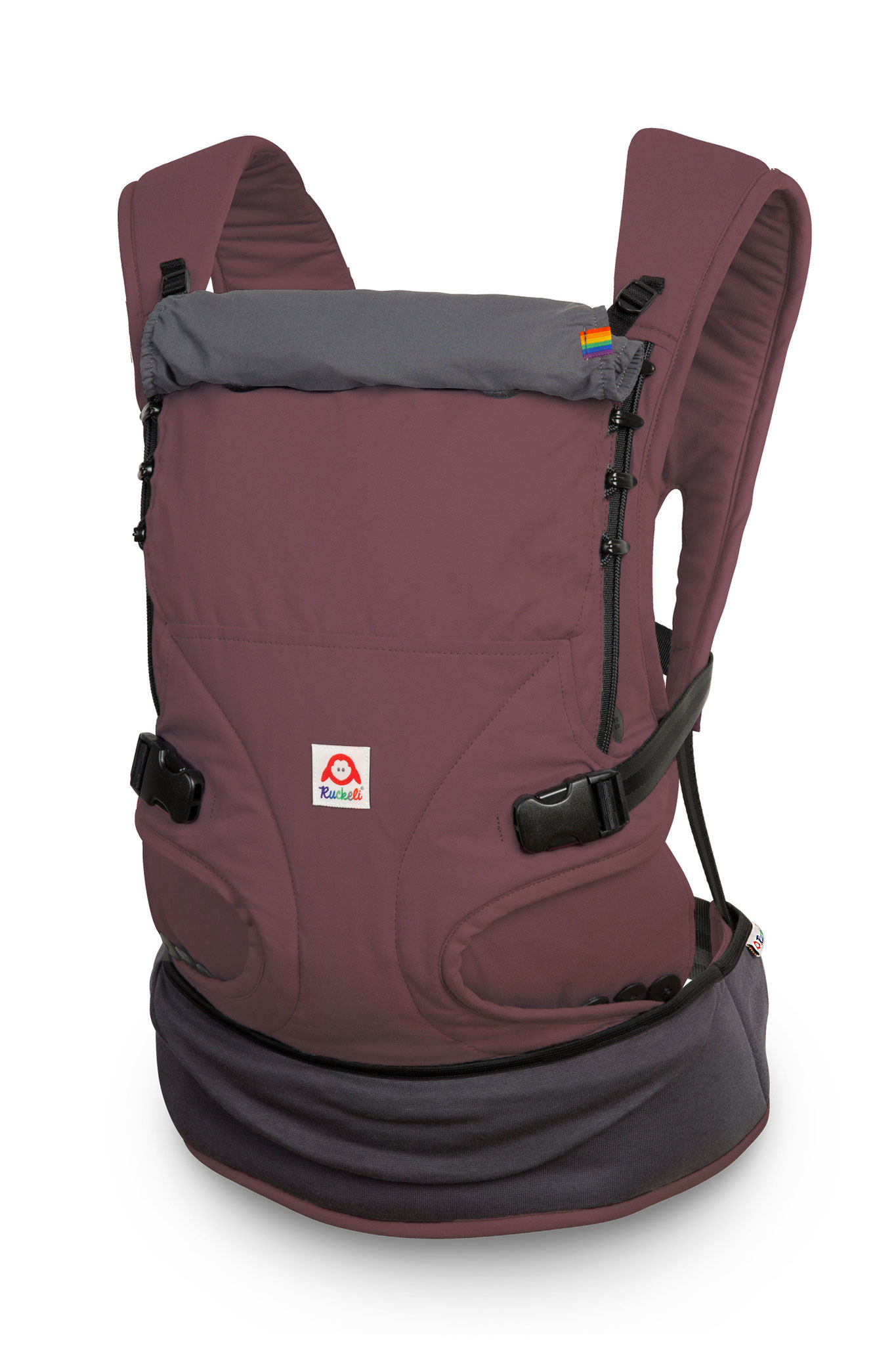 Ruckeli Babytrage in Cherry Lacquer (Rot) aus Bio-Baumwolle