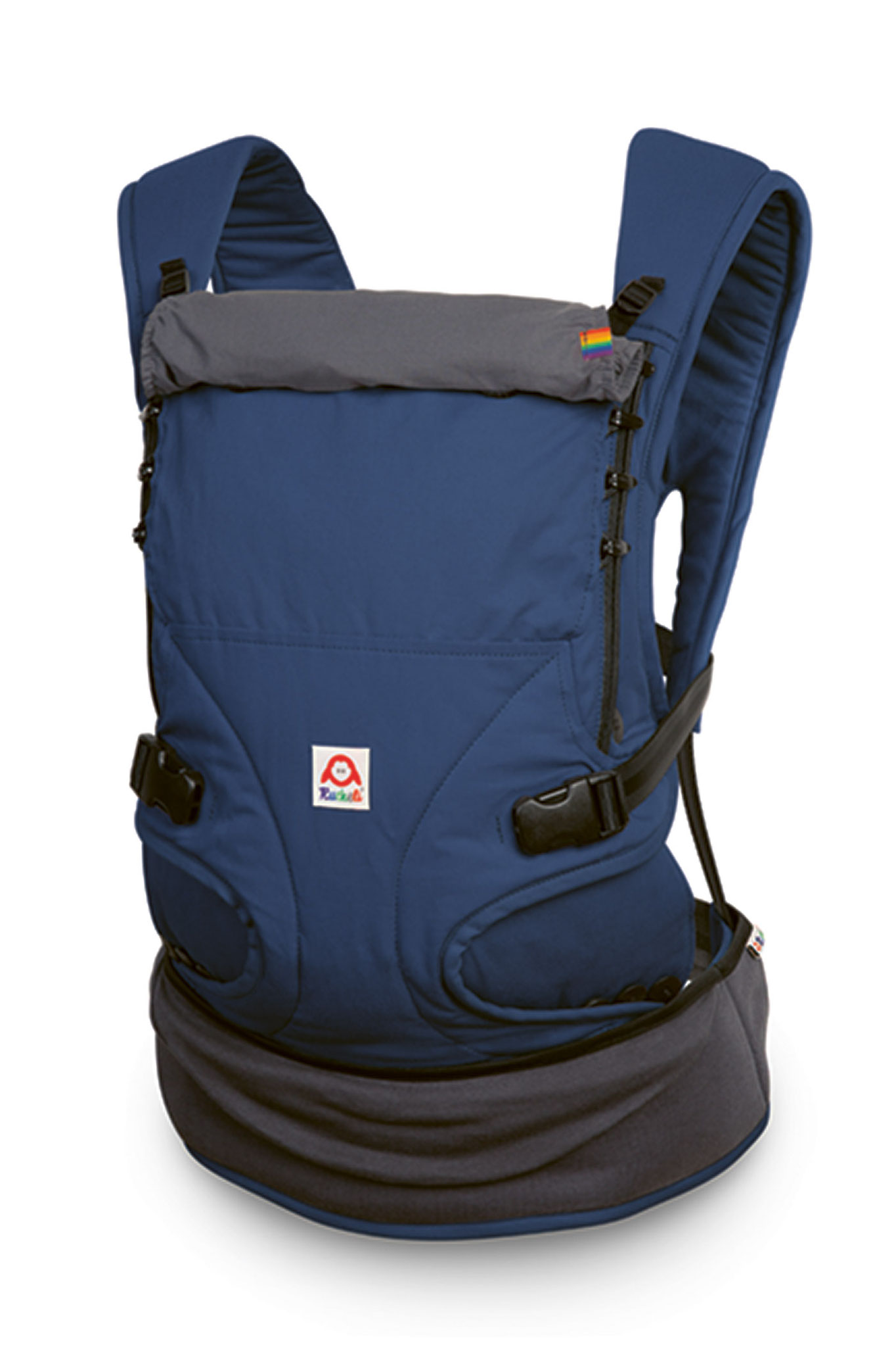 Ruckeli Regular Babytrage in Blueberry (Dunkelblau) aus Bio-Baumwolle