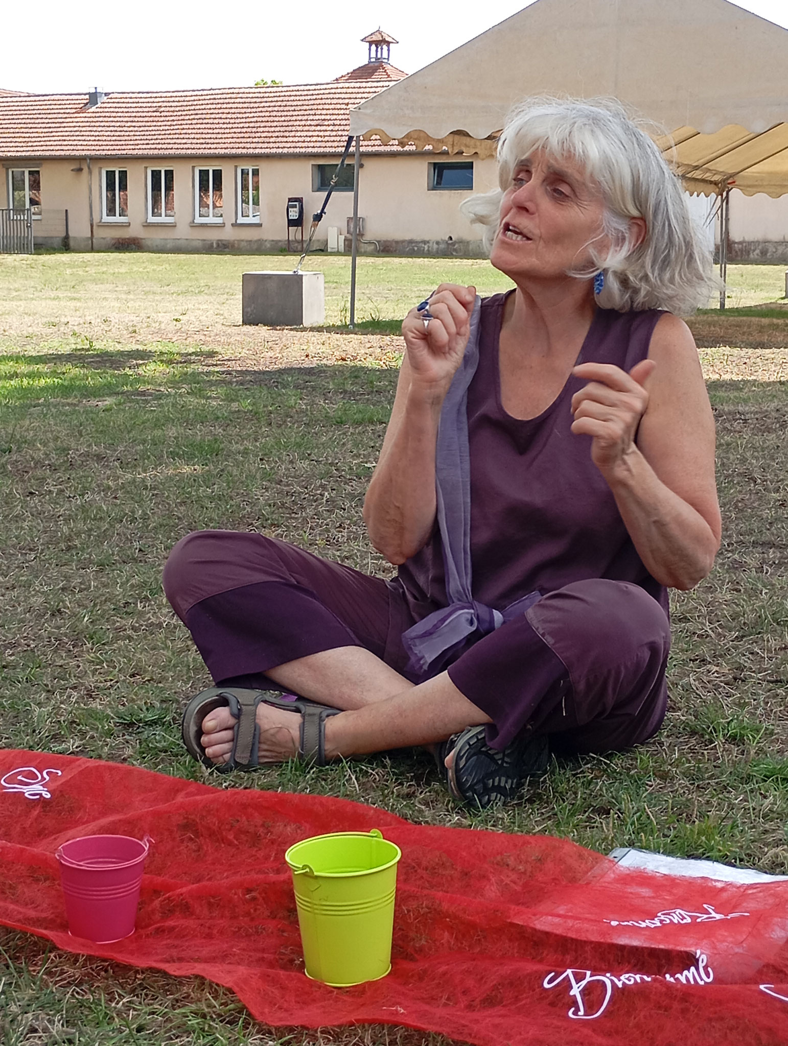 Avec la Maison des Associations dans le parc des Sabringots à Sabres (40)