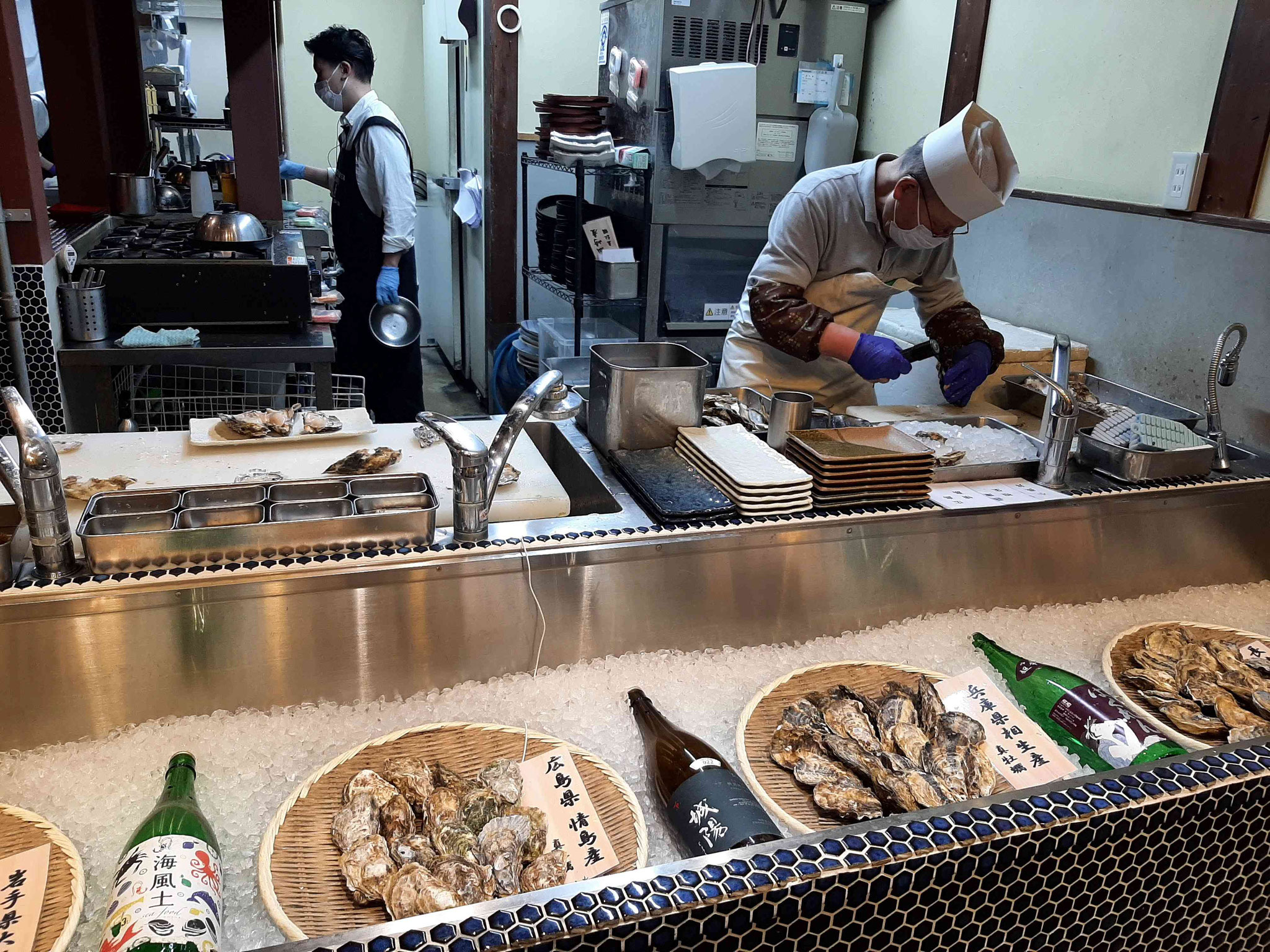 ostras super grandes - se suelen comer asadas