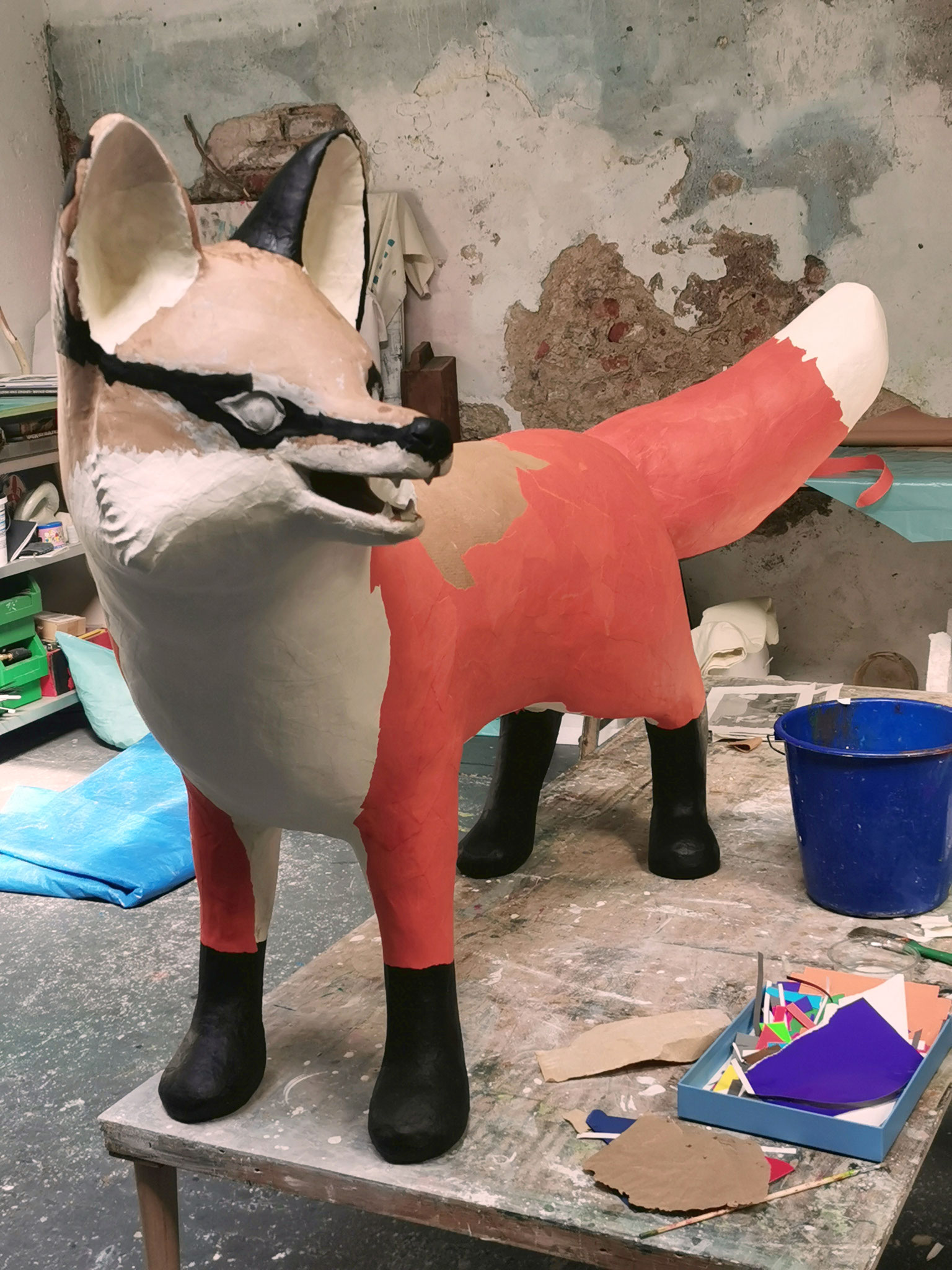 Wildling-Shoes Fuchs-Aufstellfigur Zwischenstand