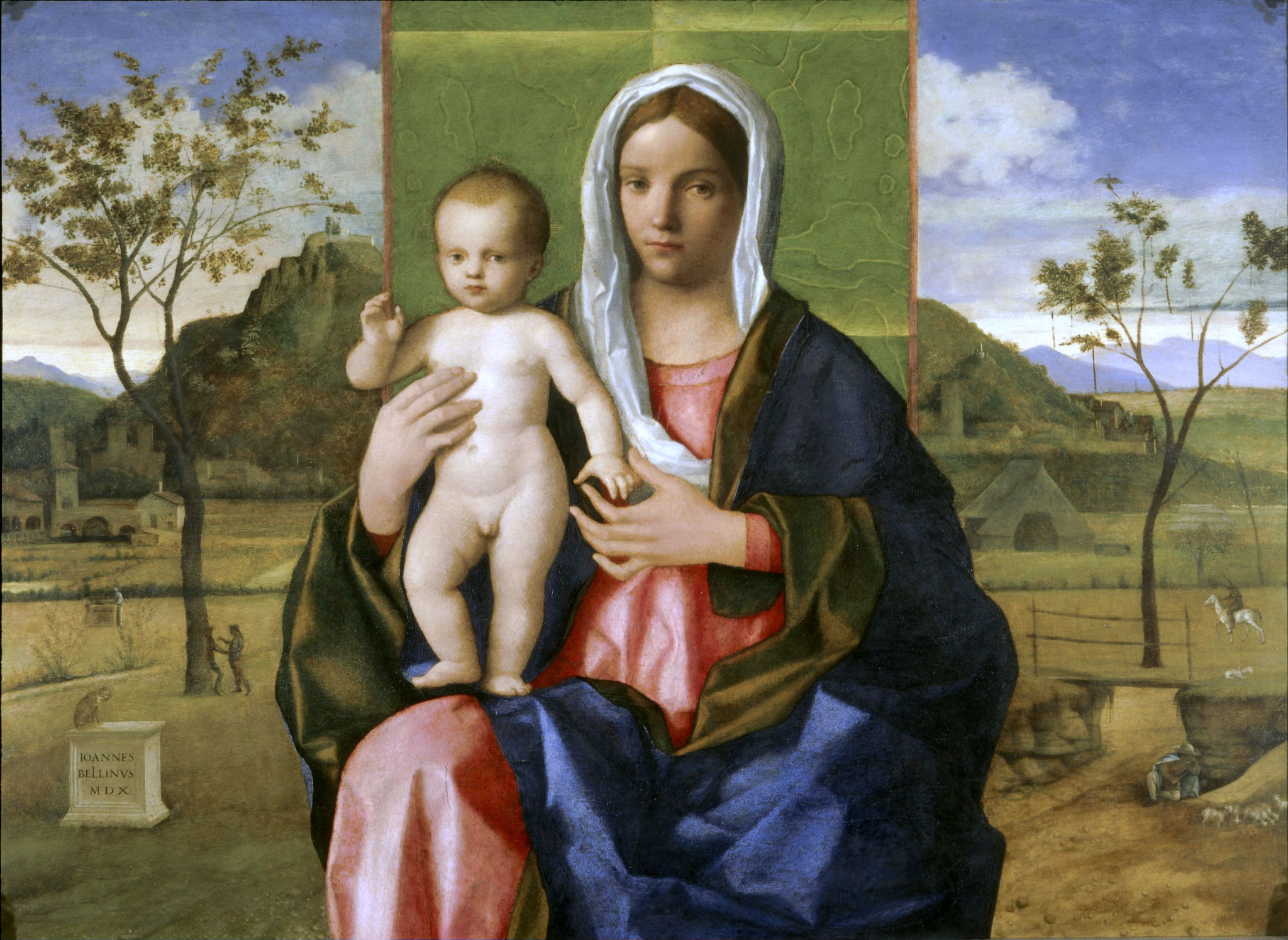 ジョバンニ・ベッリ−ニ《聖母子》(1510年)、ブレラ美術館 (ミラノ)　板に油彩