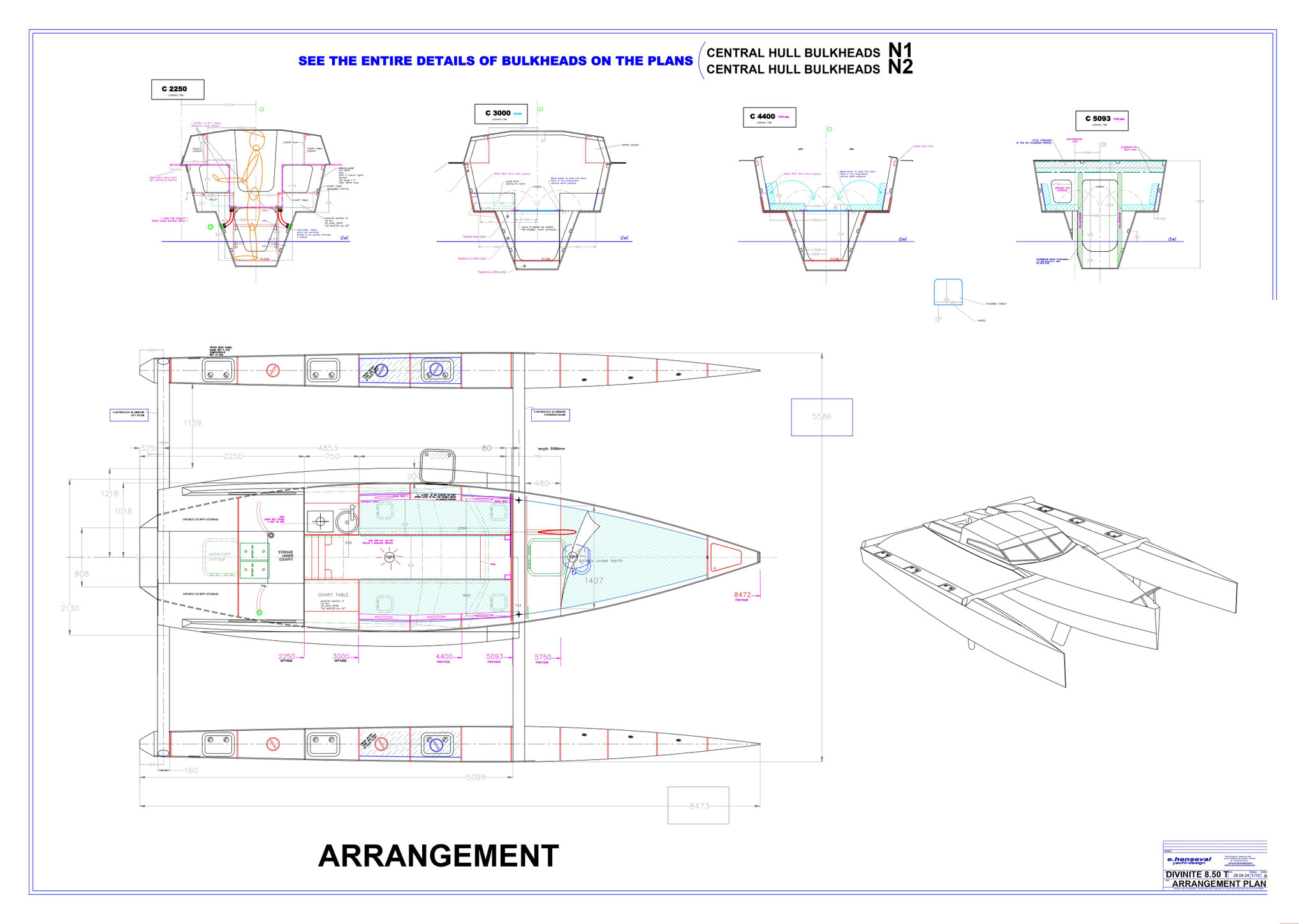 Divinité 8,5 T arrangement plan