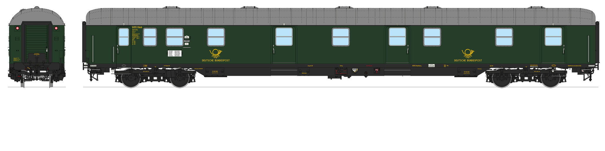 Colorierung 15125, Ep. 3a, Postwagen