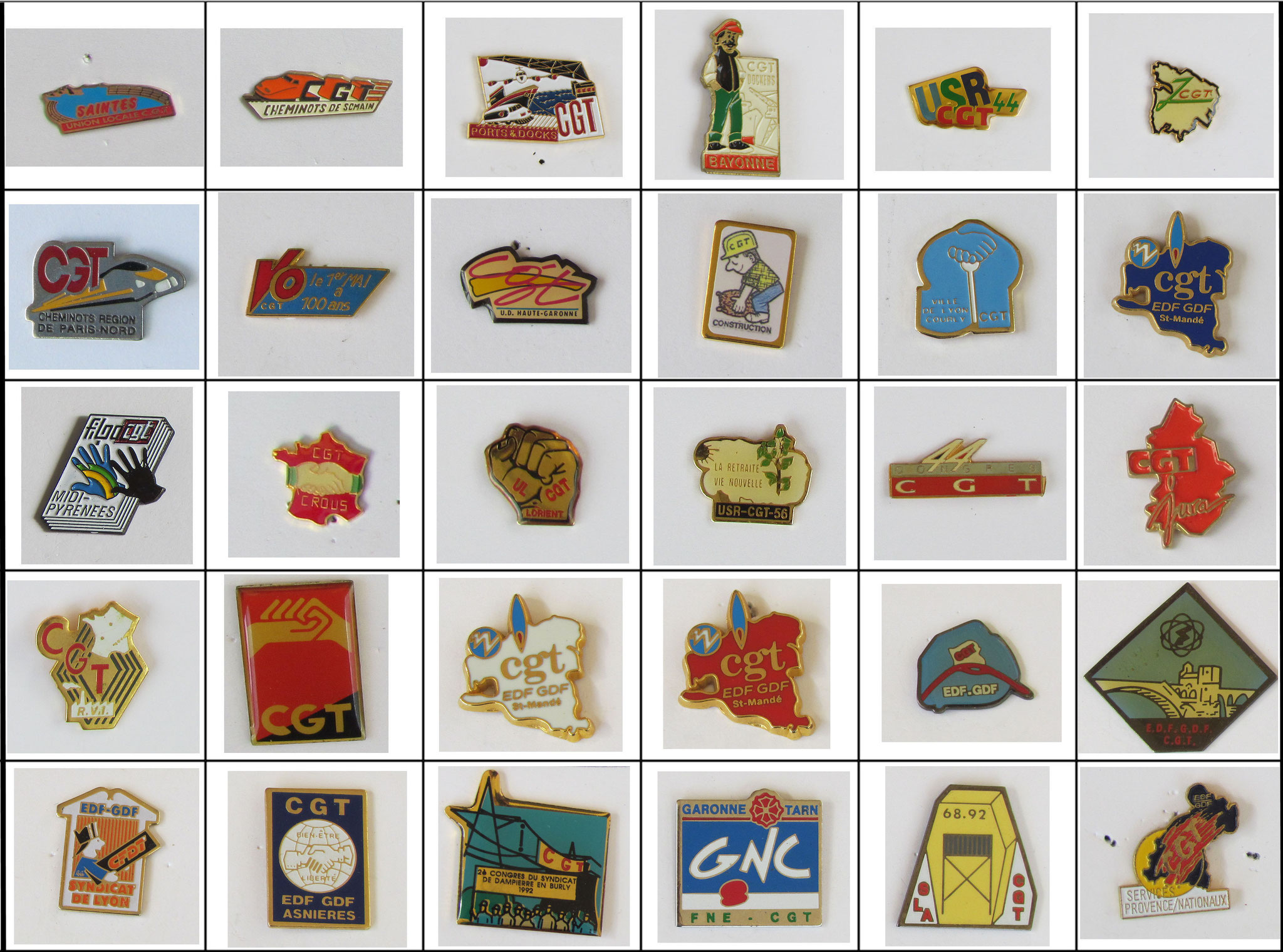 CGT Collection de pin's