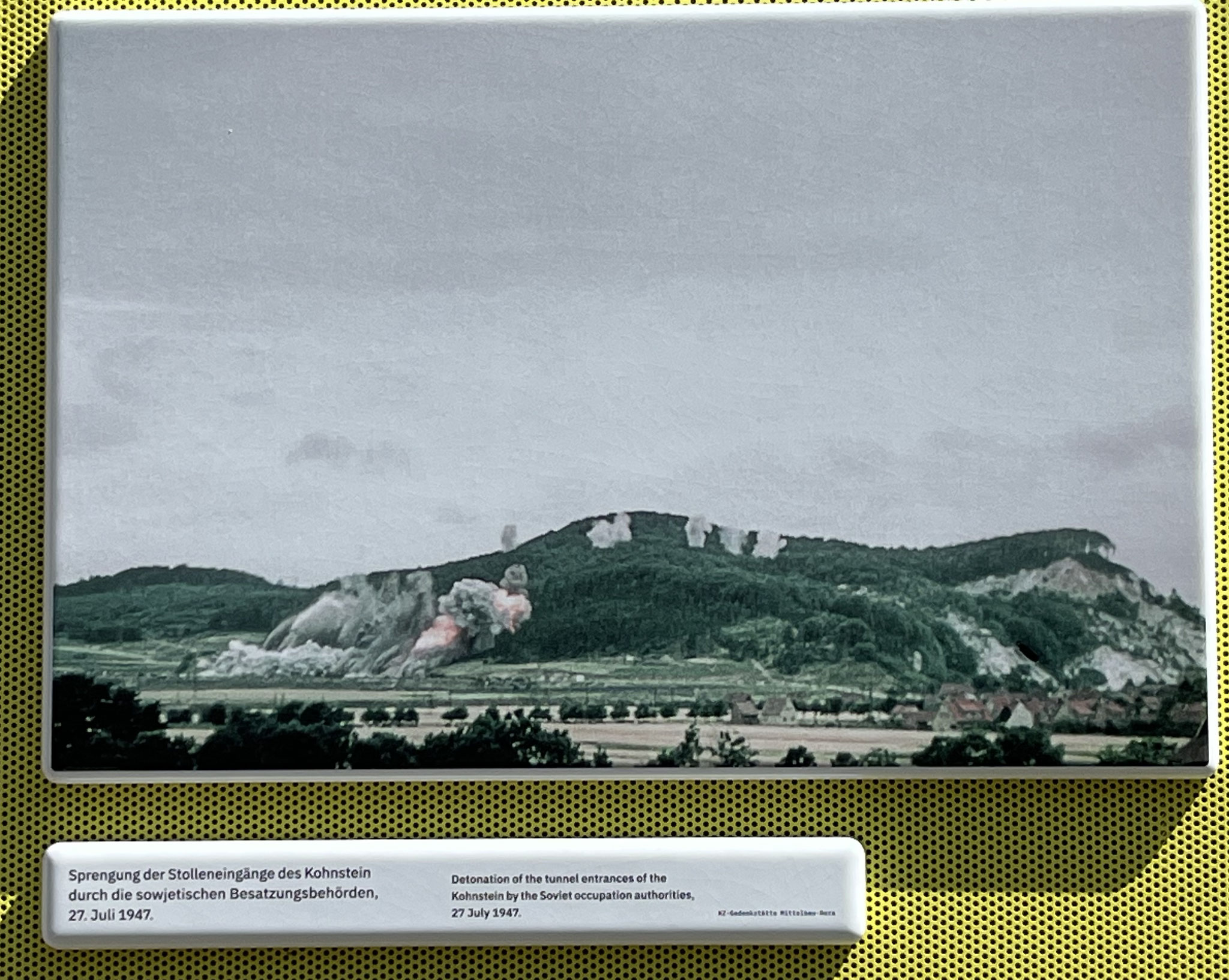 Sprengung des Kohnstein-Berg durch die Russen
