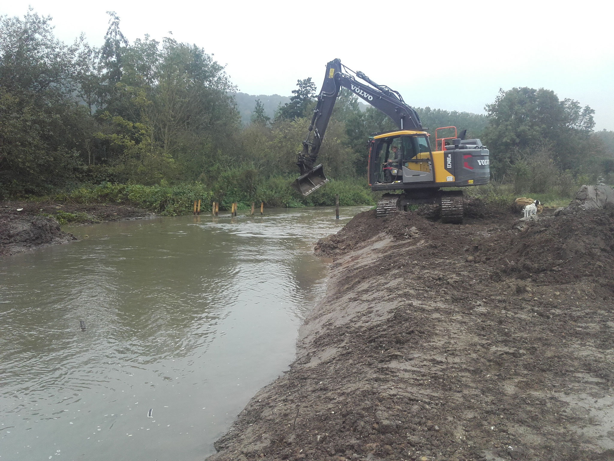 Reprise des berges bras droit