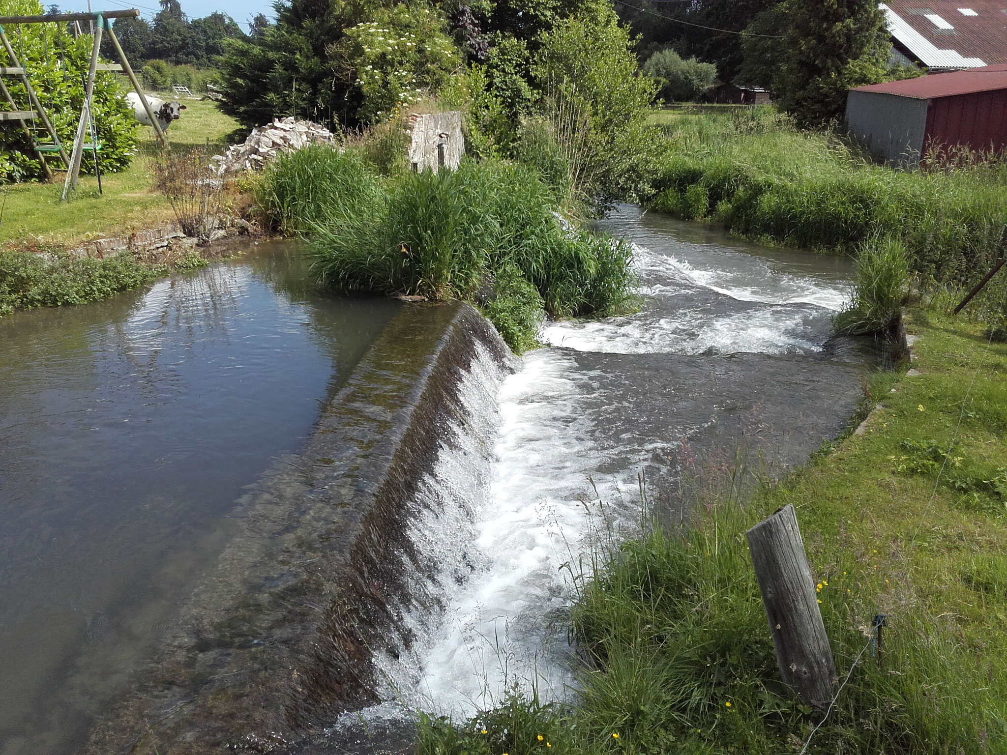 Moulin avant travaux, vu de l'amont