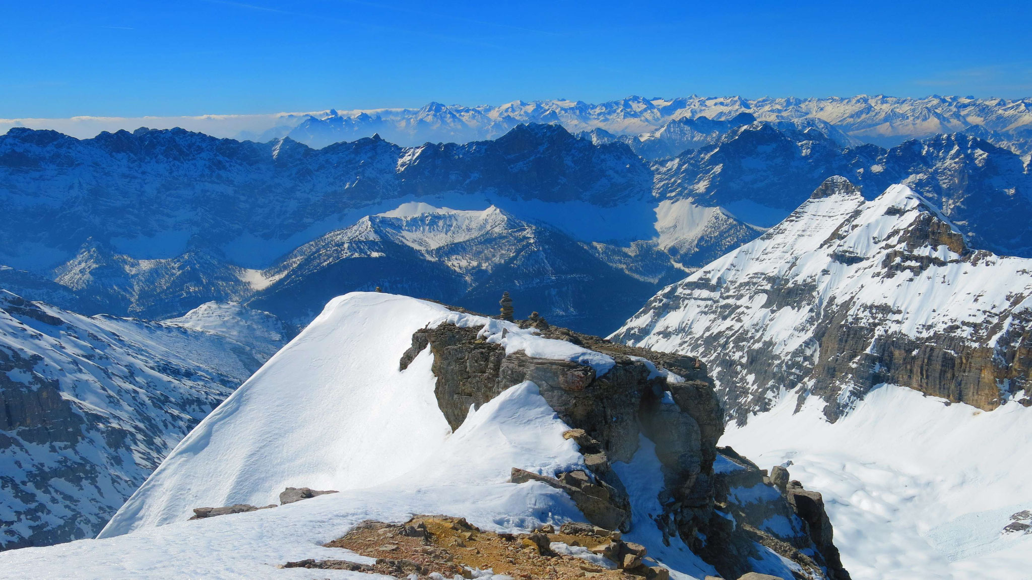 Nach Süden zur Gleirsch-Halltal-Kette und in die Stubaier