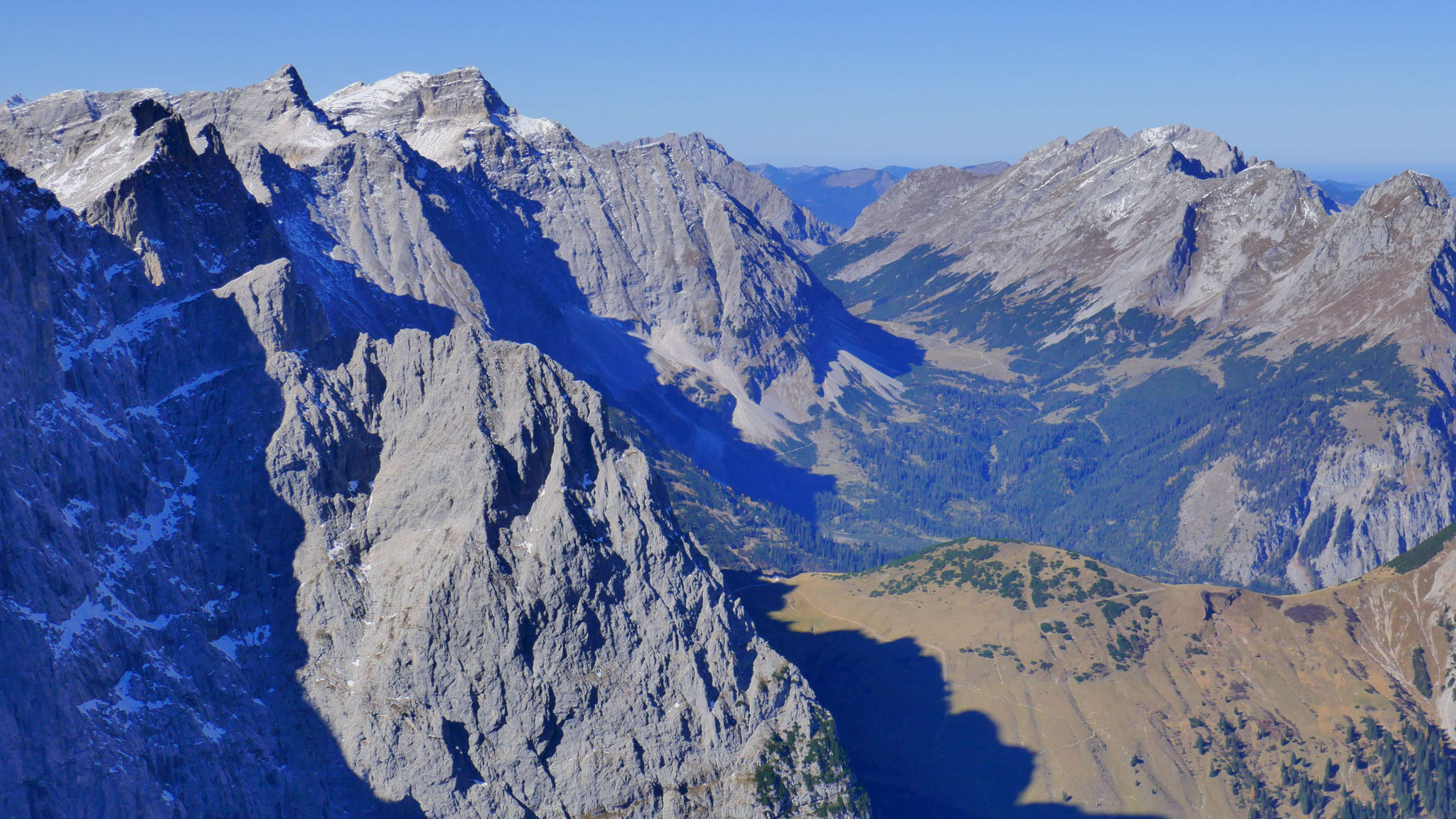 Grubenkarpfeiler über dem Hohljoch