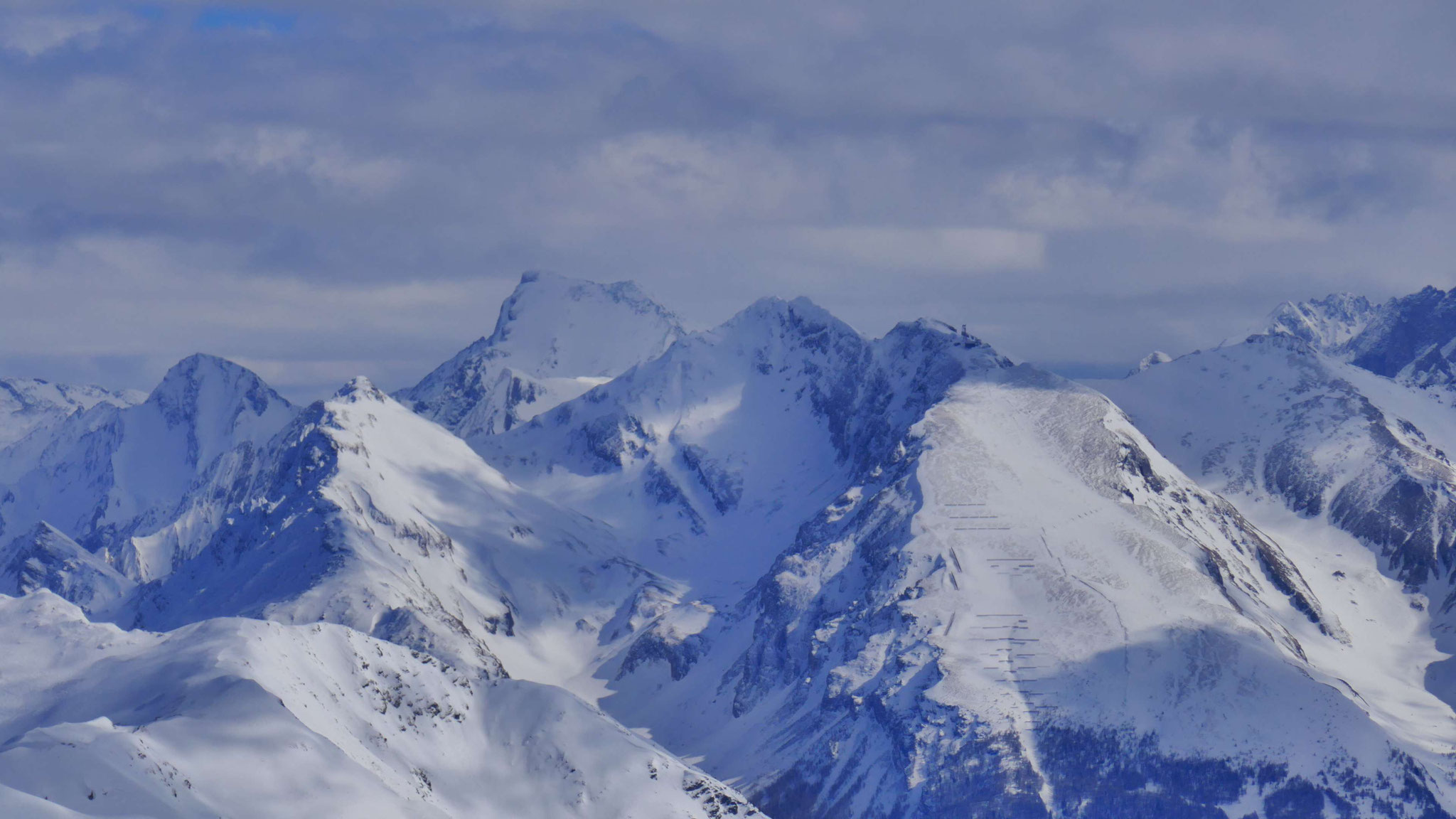 Grabspitze, davor Hühnerspiel