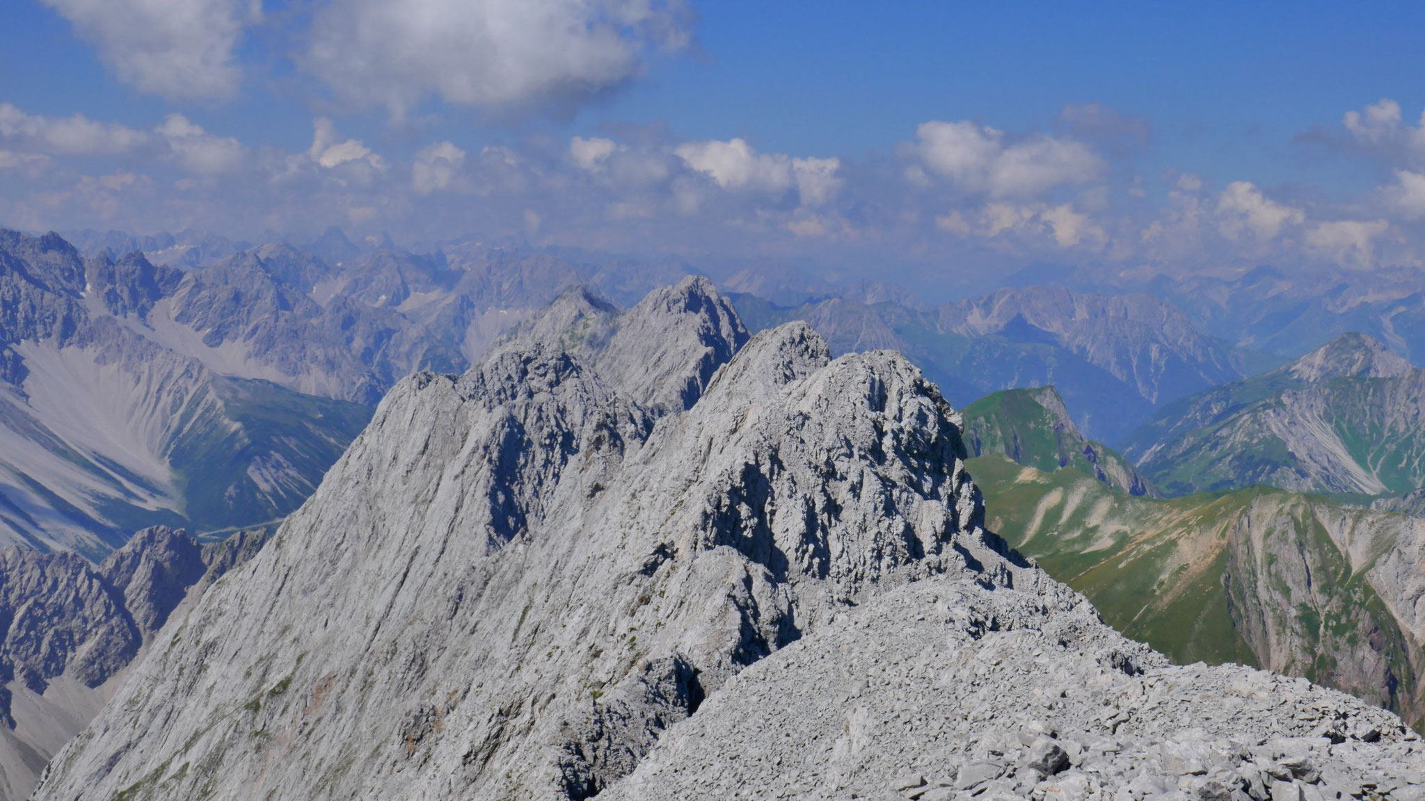 Gratverlauf der Heiterwand