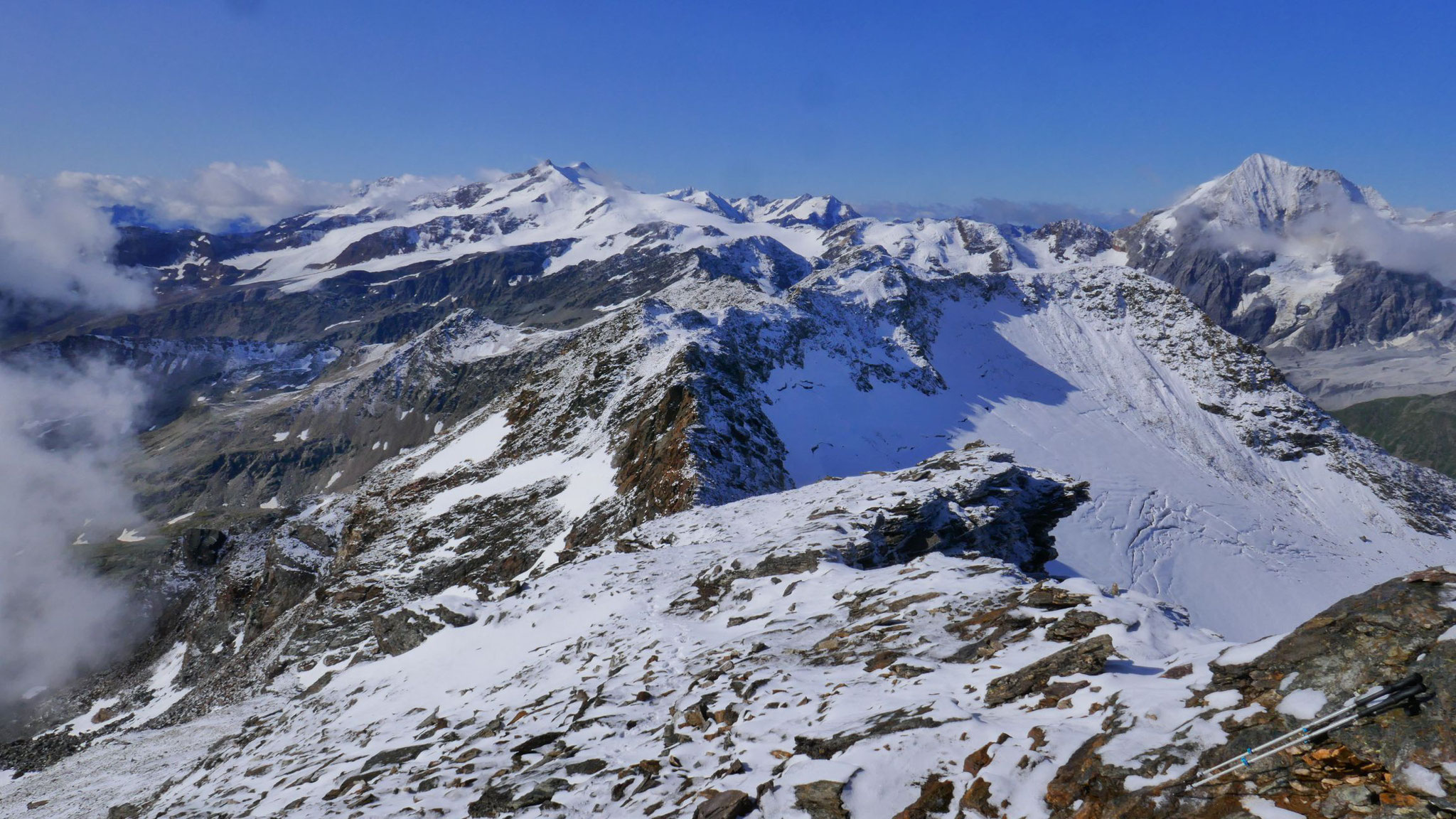 Nach Süden zu Cevedale und Königsspitze