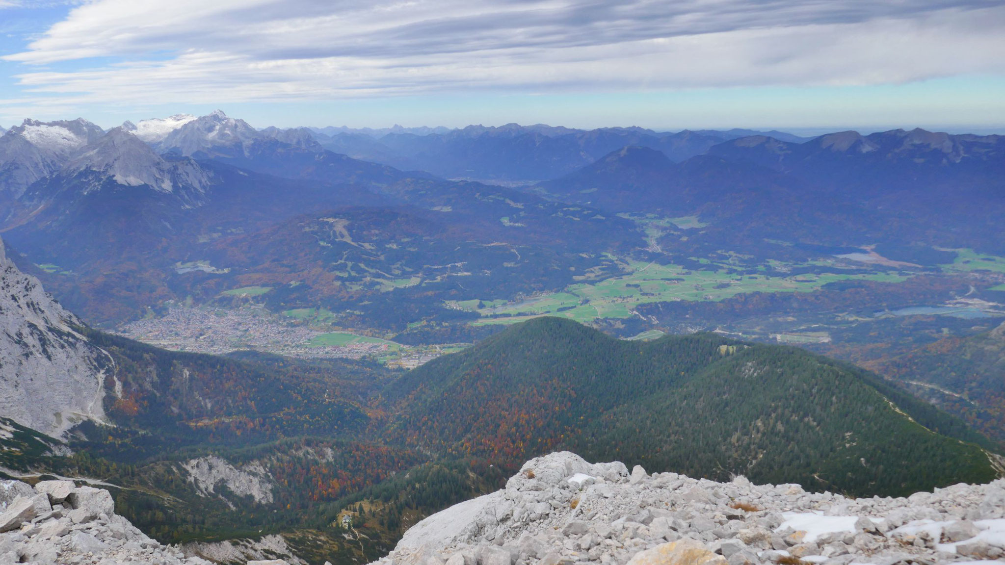 Mittenwald und Richtung Garmisch