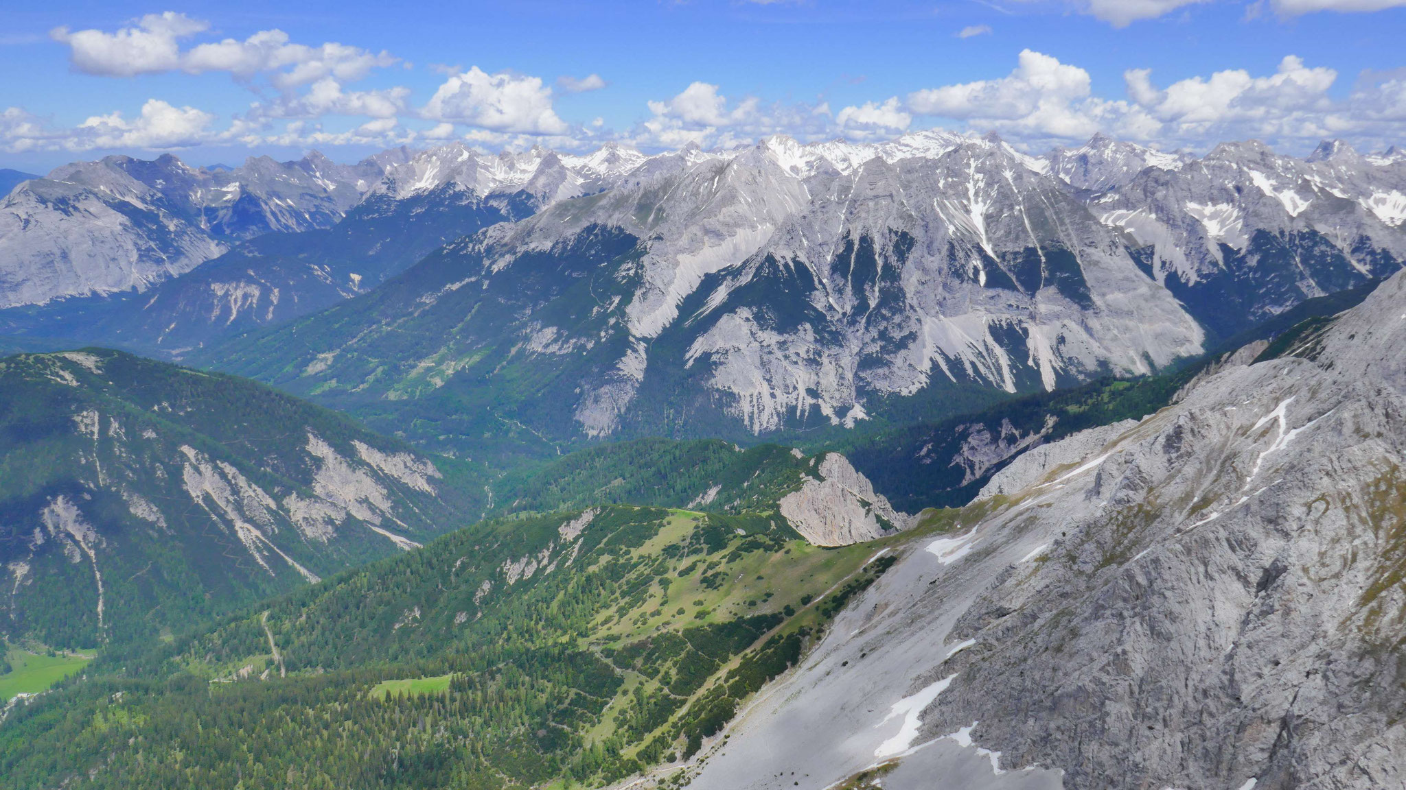 Gleirschtal, links die Nördliche Karwendelkette