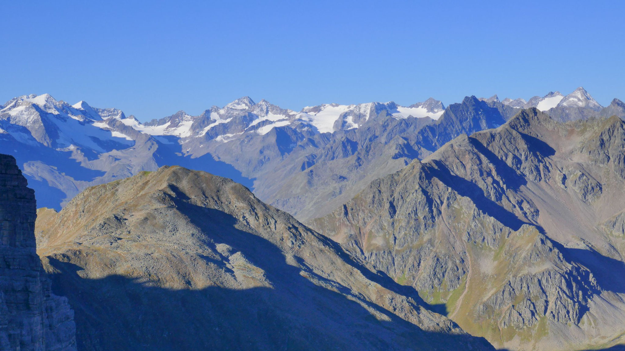 Alpeiner Berge und die Gipfel rund um den Lüsener Ferner