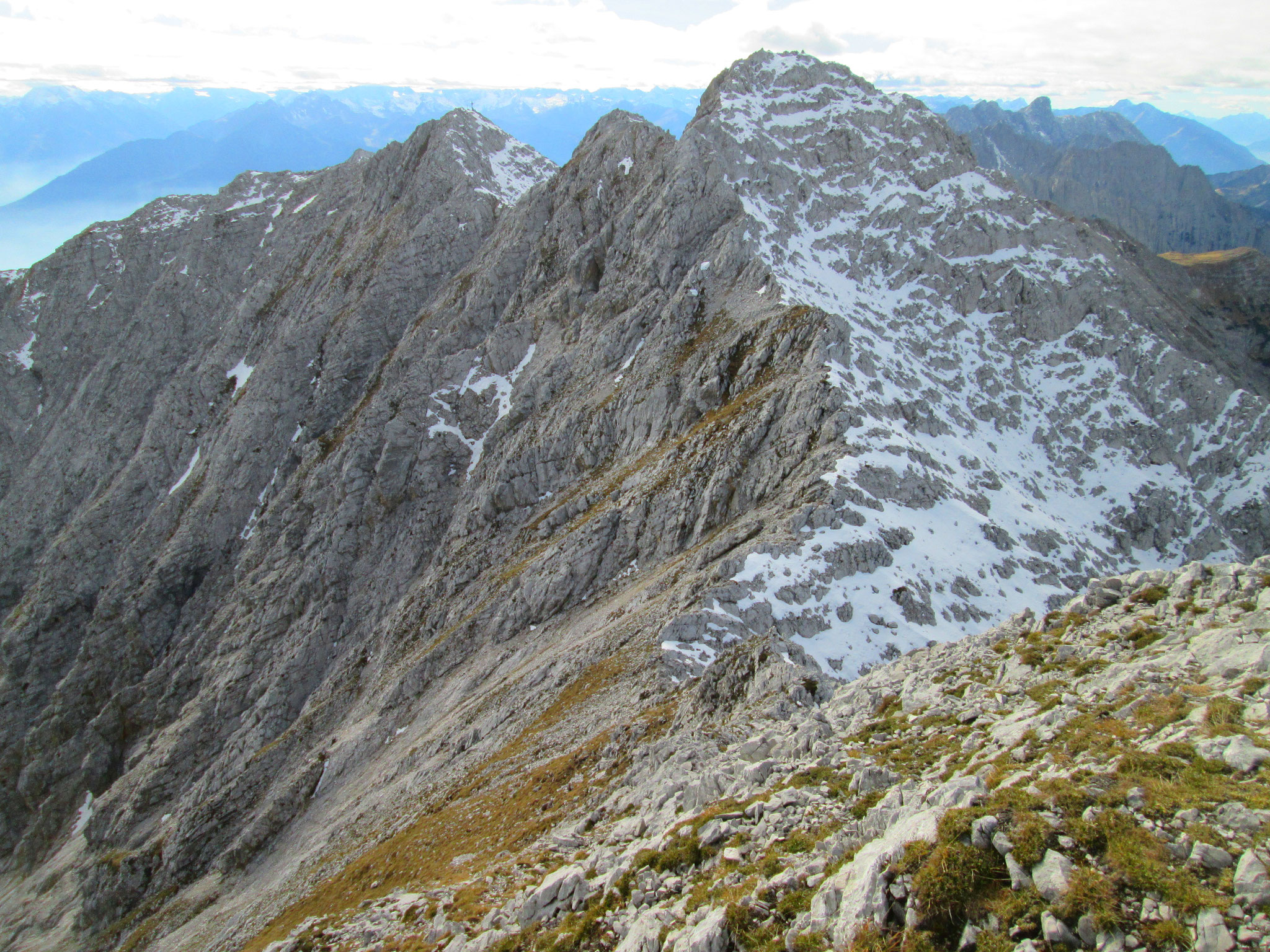 Danach sind es nur mehr weniger schwierige Passagen bis zur Großen Stempeljochspitze...