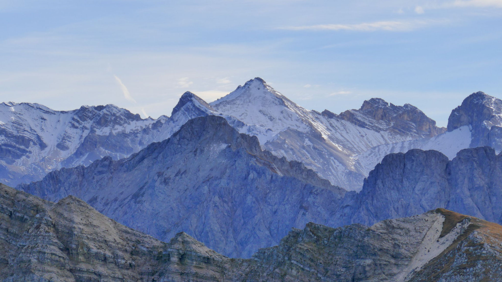 Raffelspitze vor Gr. Seekarspitze