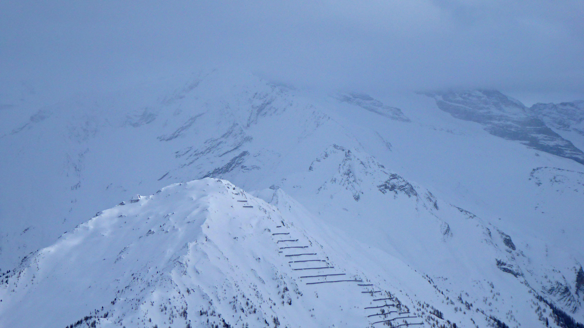 Jochgrubenkopf - Schöberspitzen - Kaserer im Nebel