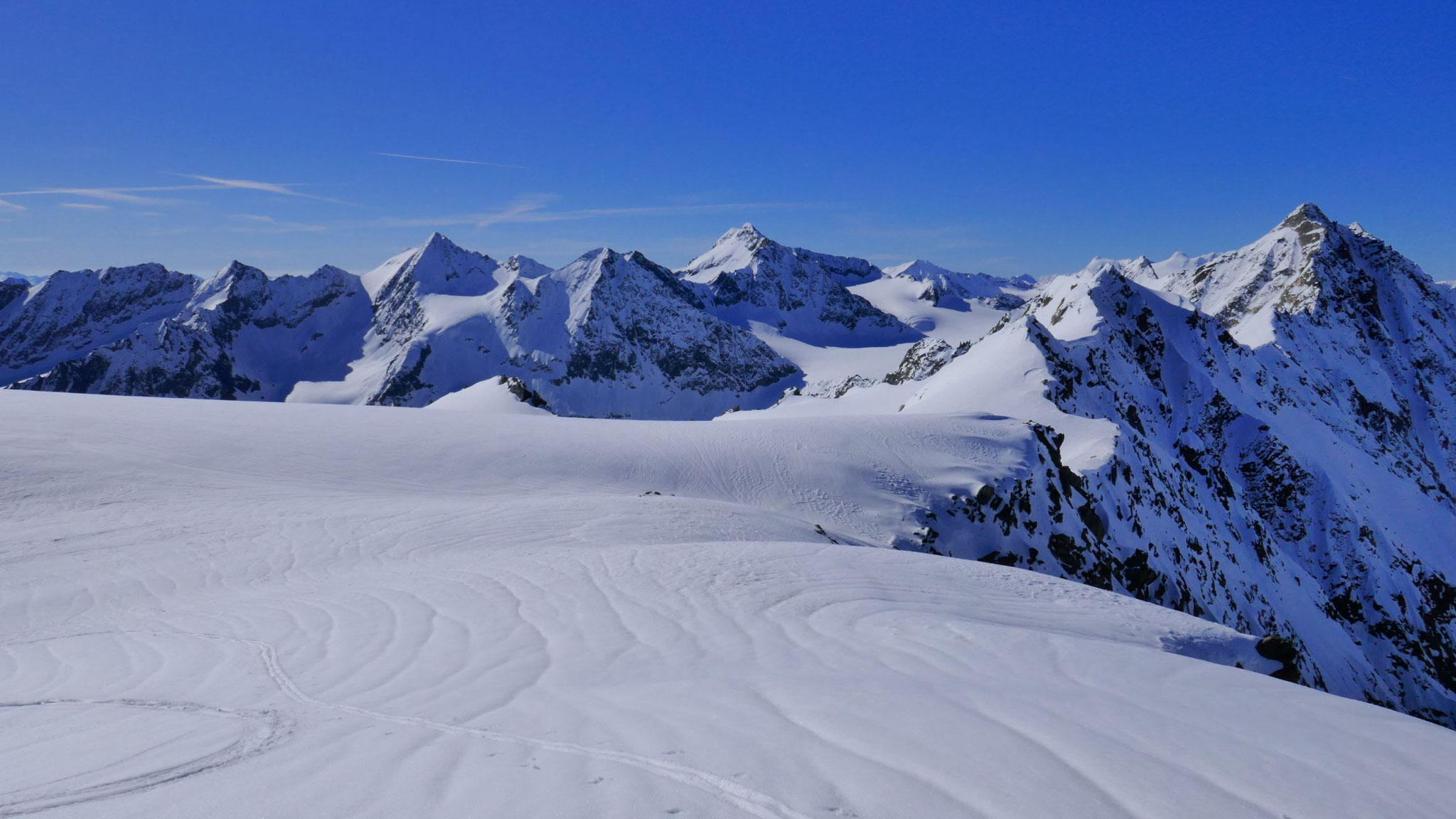 Seespitzen & Ruderhof, rechts Hinterer Wilder Turm bis Schrandele