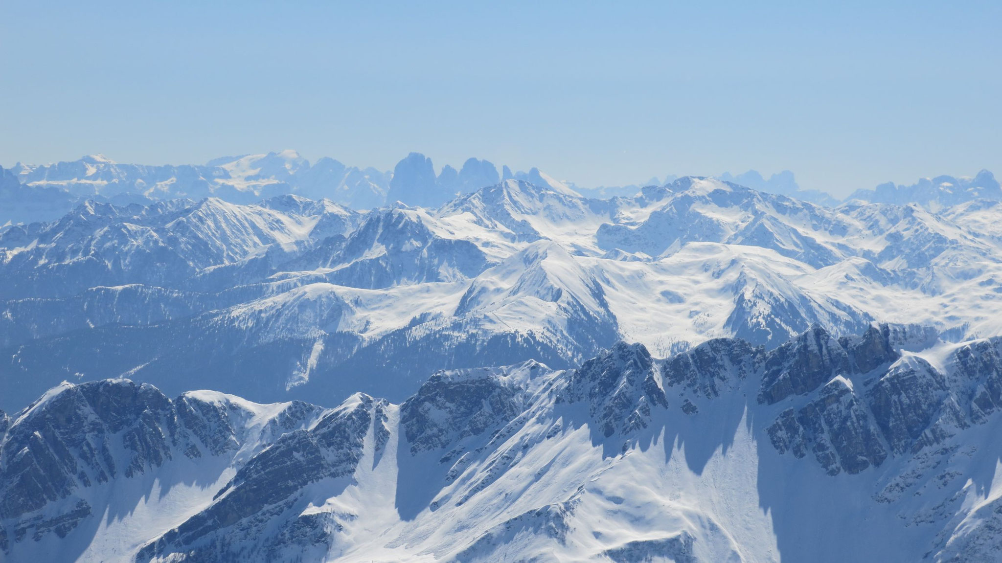 Über Sarntaler zur Marmolada, Langkofelgruppe und Rosengarten